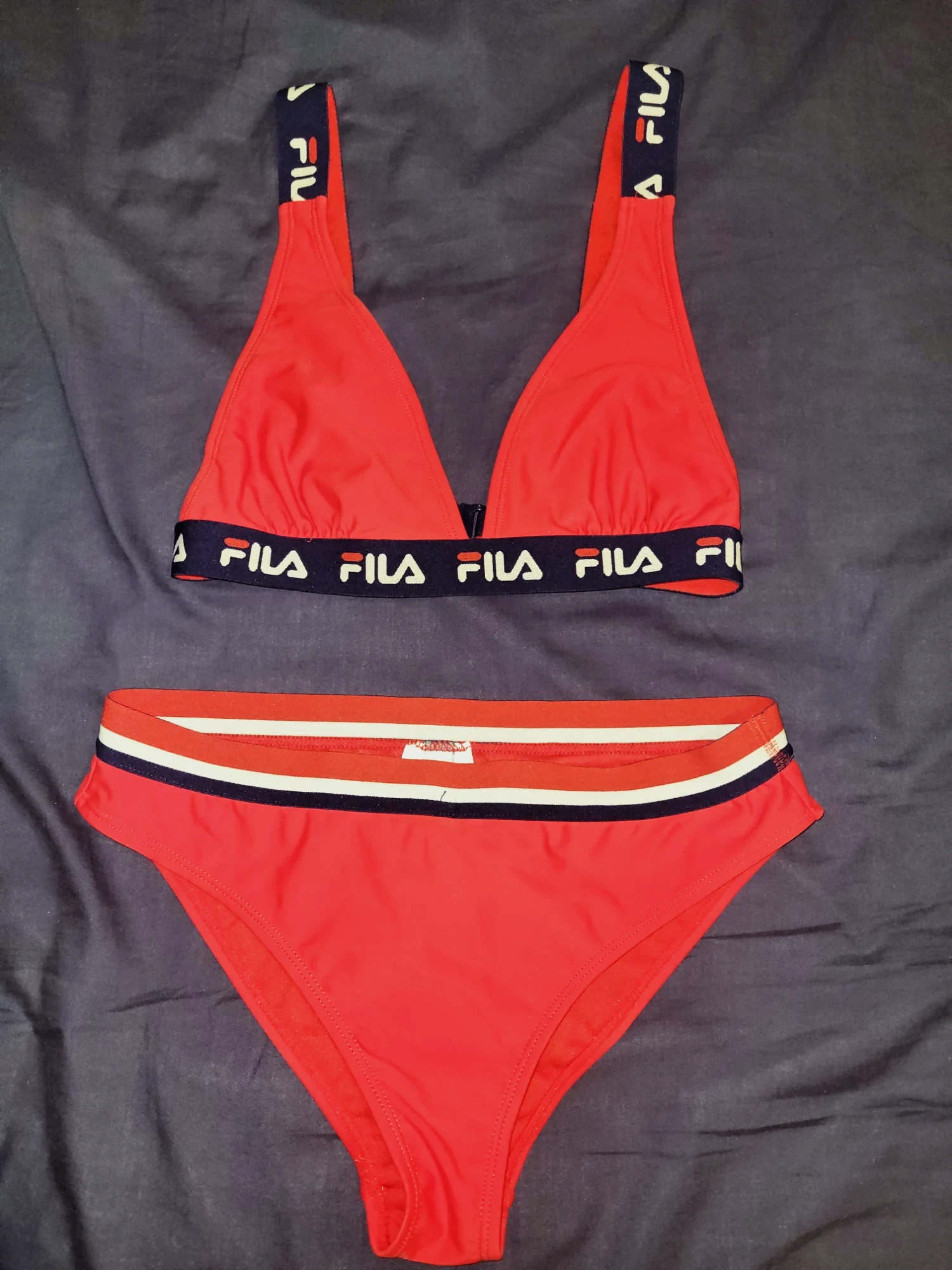Bikini rojo de dos piezas Fila m/l