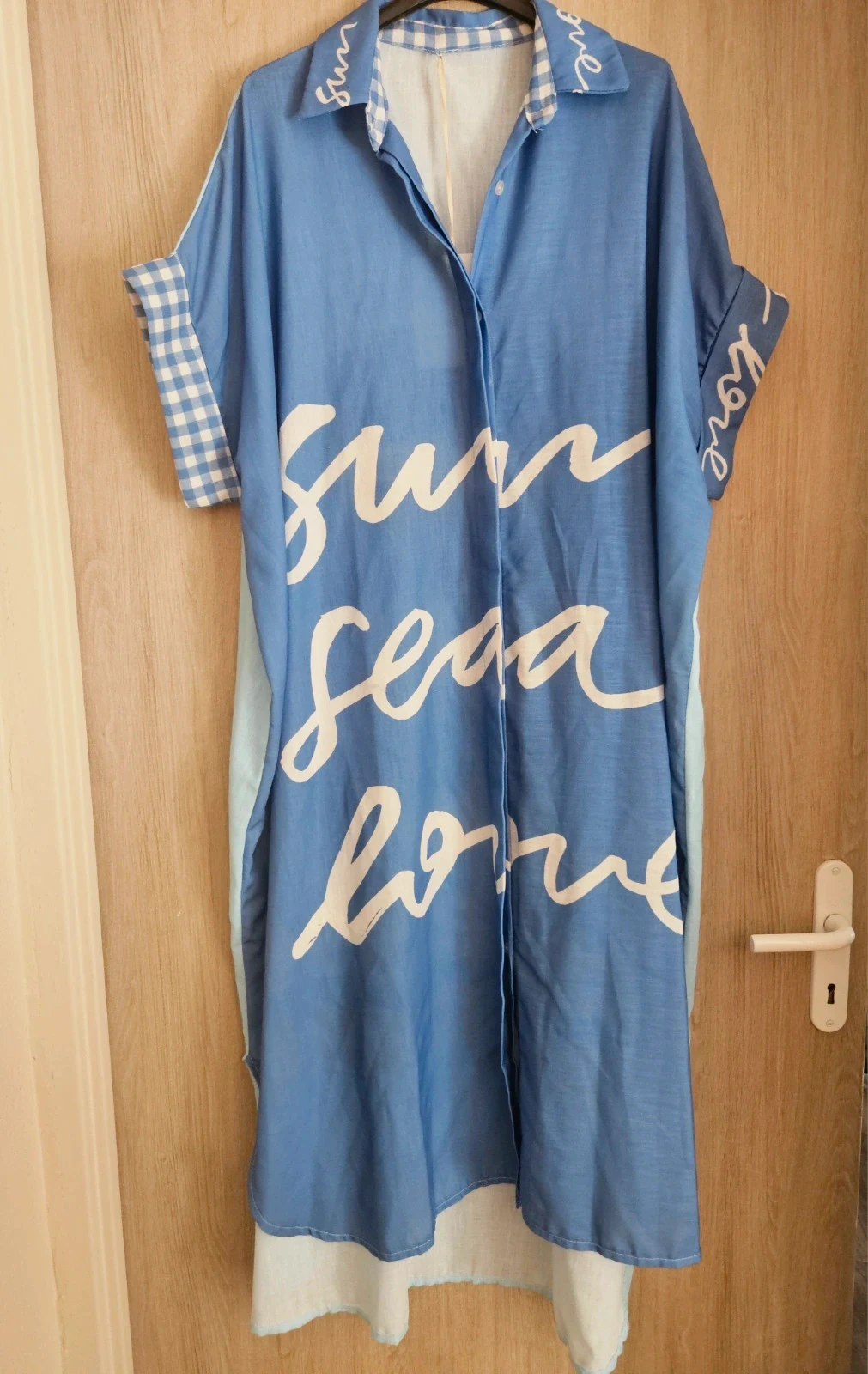 Robe chemise longue 30%lin - TU 38 au 48 – boutique indépendante – taille Taille unique