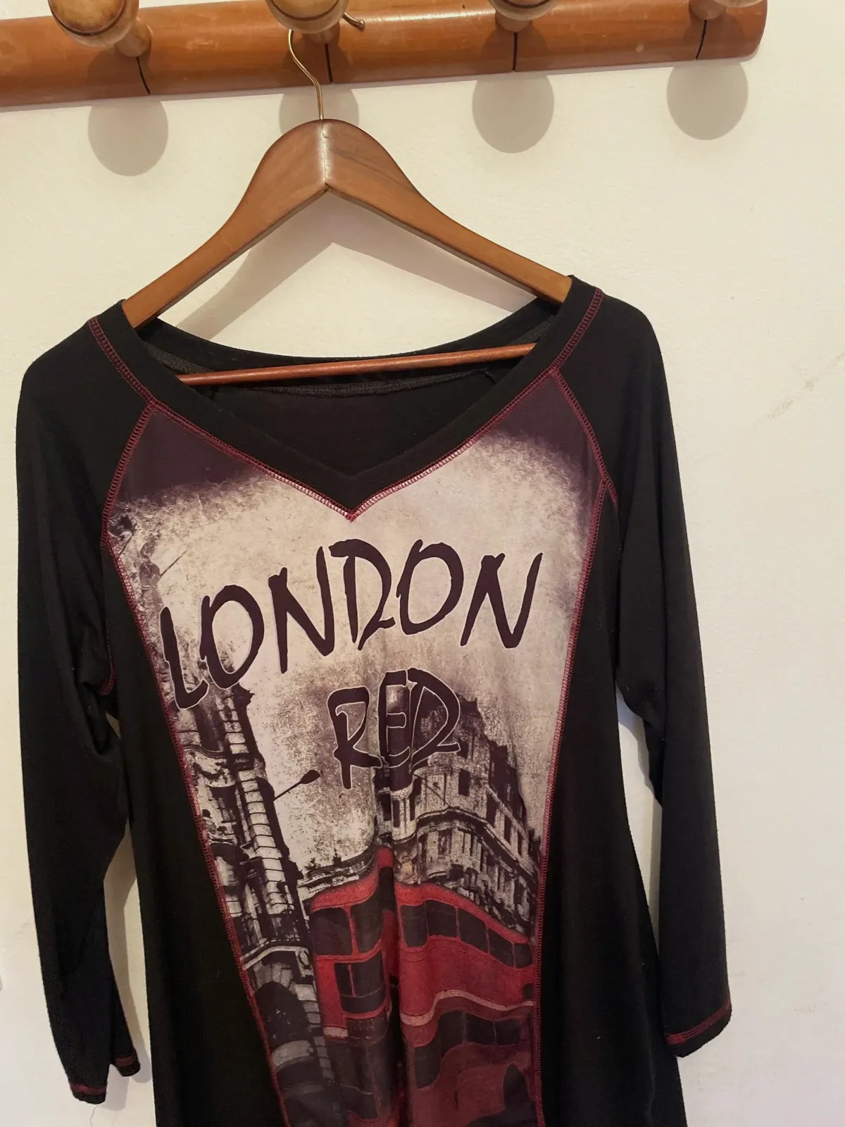 Jersey fino negro "London Red" - Talla M - Estilo Urbano – London – taille M / 38 / 10 4