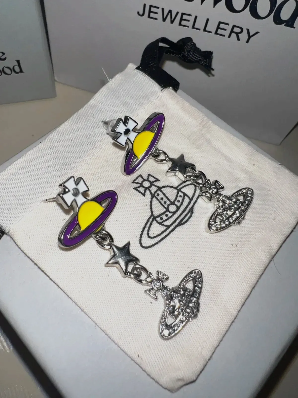Boucles d'oreilles pendantes Vivienne Westwood – Vivienne Westwood – argenté – taille Taille unique 4