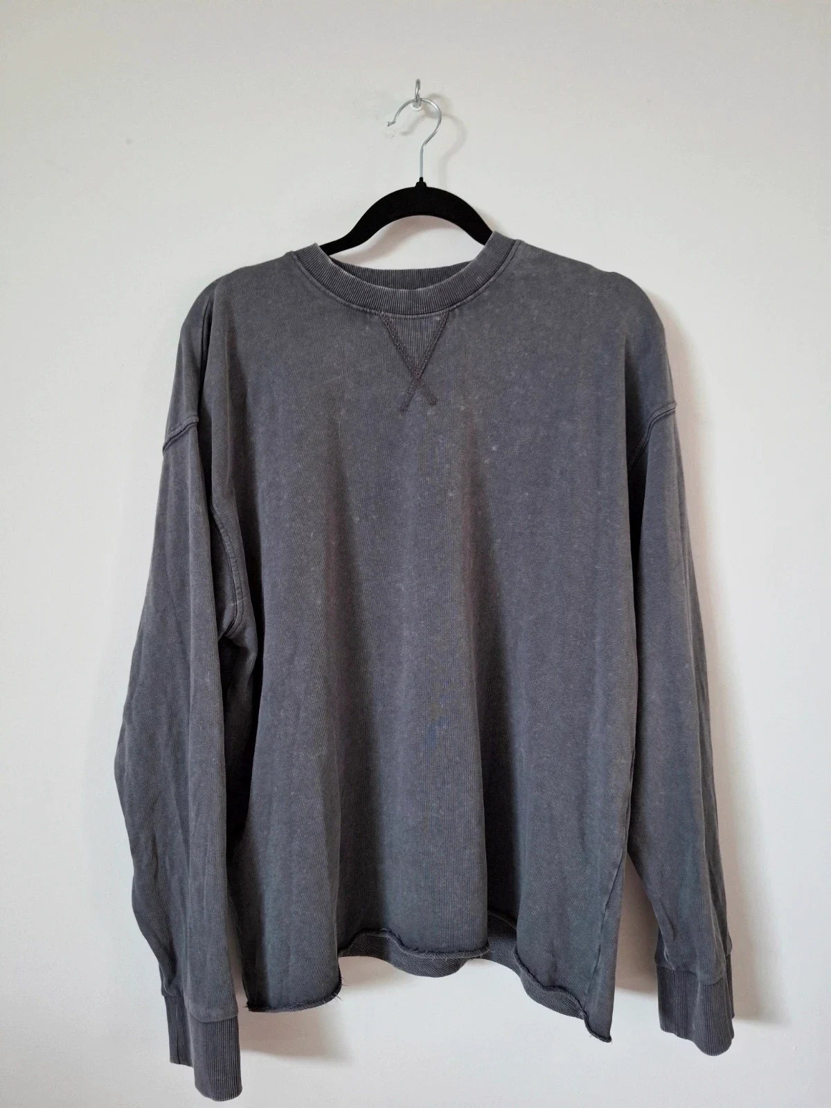 Sudadera ZARA Efecto Lavado / Gris Desgastado - Talla S – Zara – taille S