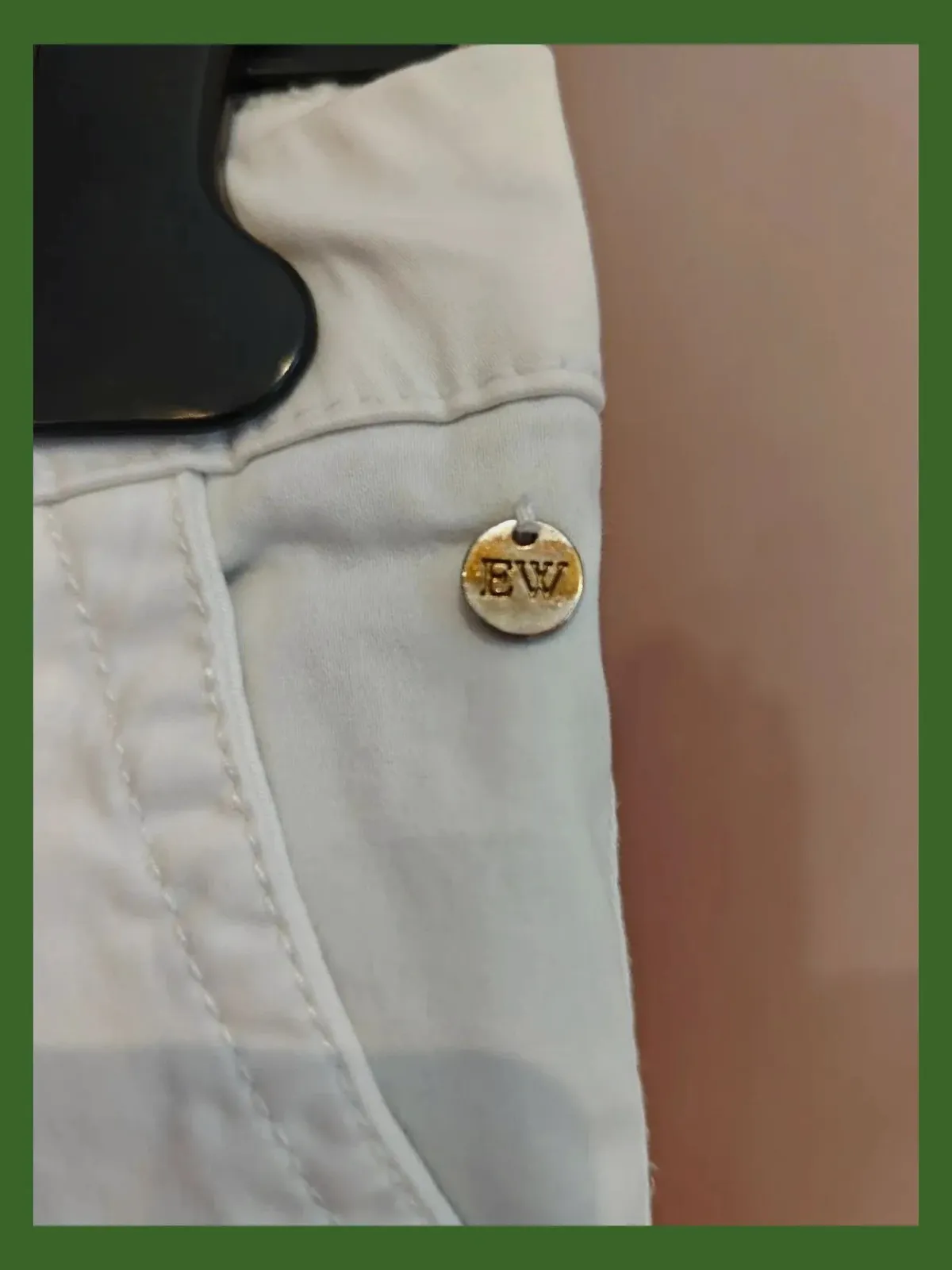 🌺Pantalón básico blanco con bolsillos – Easy Wear – taille M / 38 / 10 4