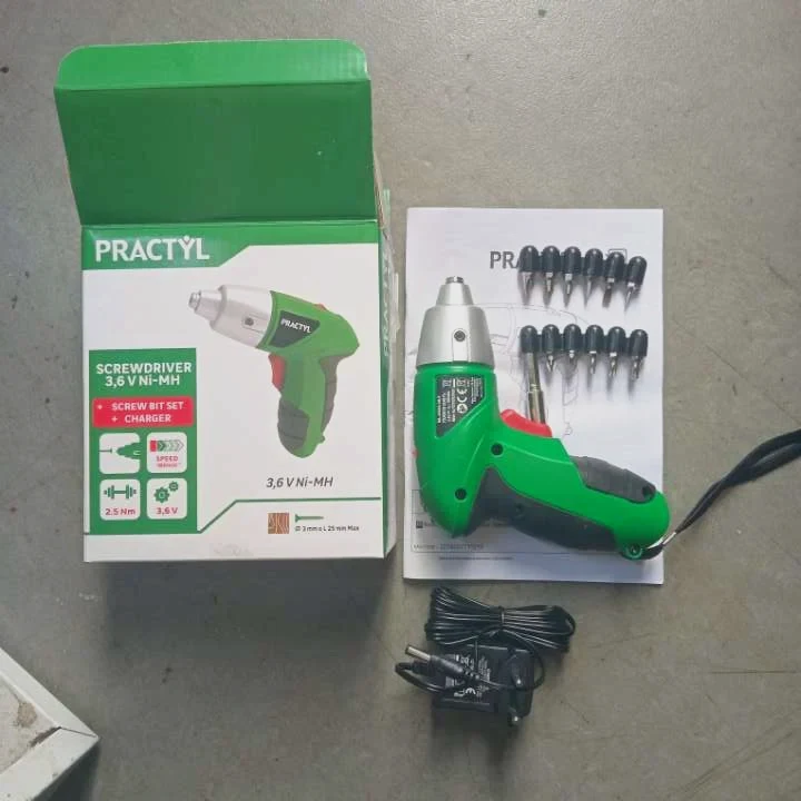 Tournevis sans fil PRACTYL 3.6V NI-MH 🛠️
