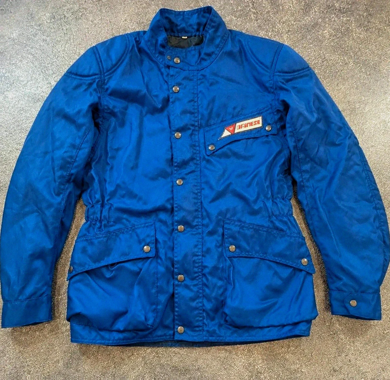 Veste moto Dainese vintage imperméable bleu 48 made in Italy