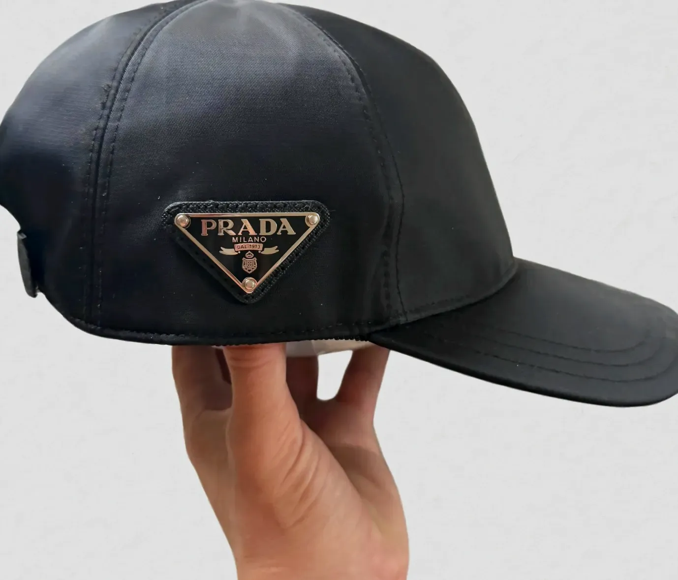 Casquette noire Prada à logo – Prada – noir – taille Taille unique 3