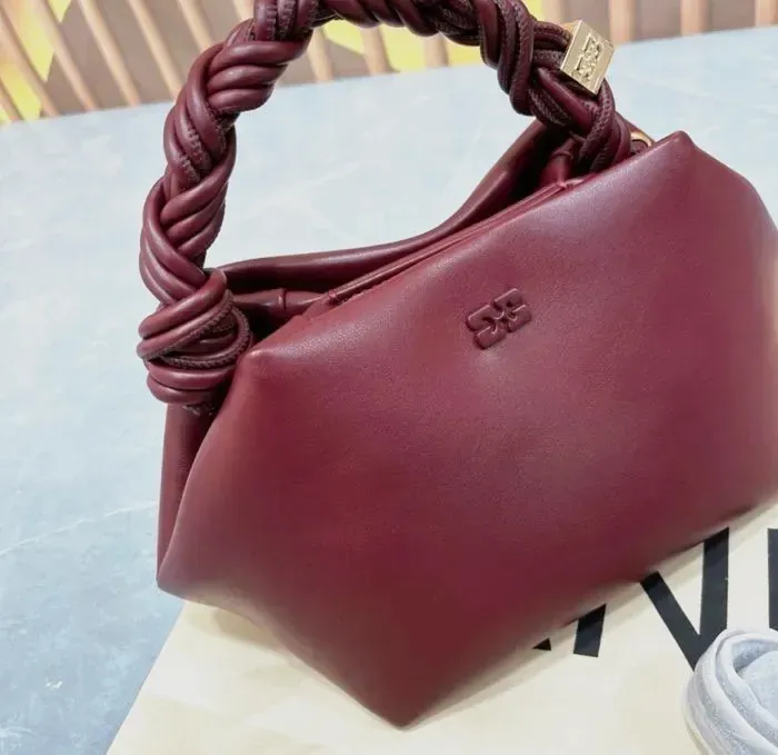 Sac à main femme ganni mini neuf – GANNI – bordeaux – taille Taille unique 5