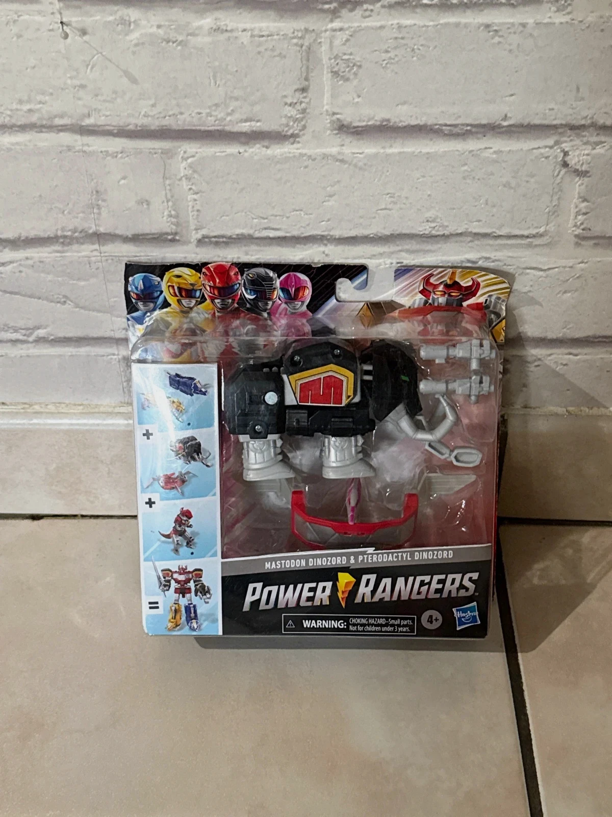 Pack Megazord Power Rangers, Mastodon et Ptérodactyl Dinozord
