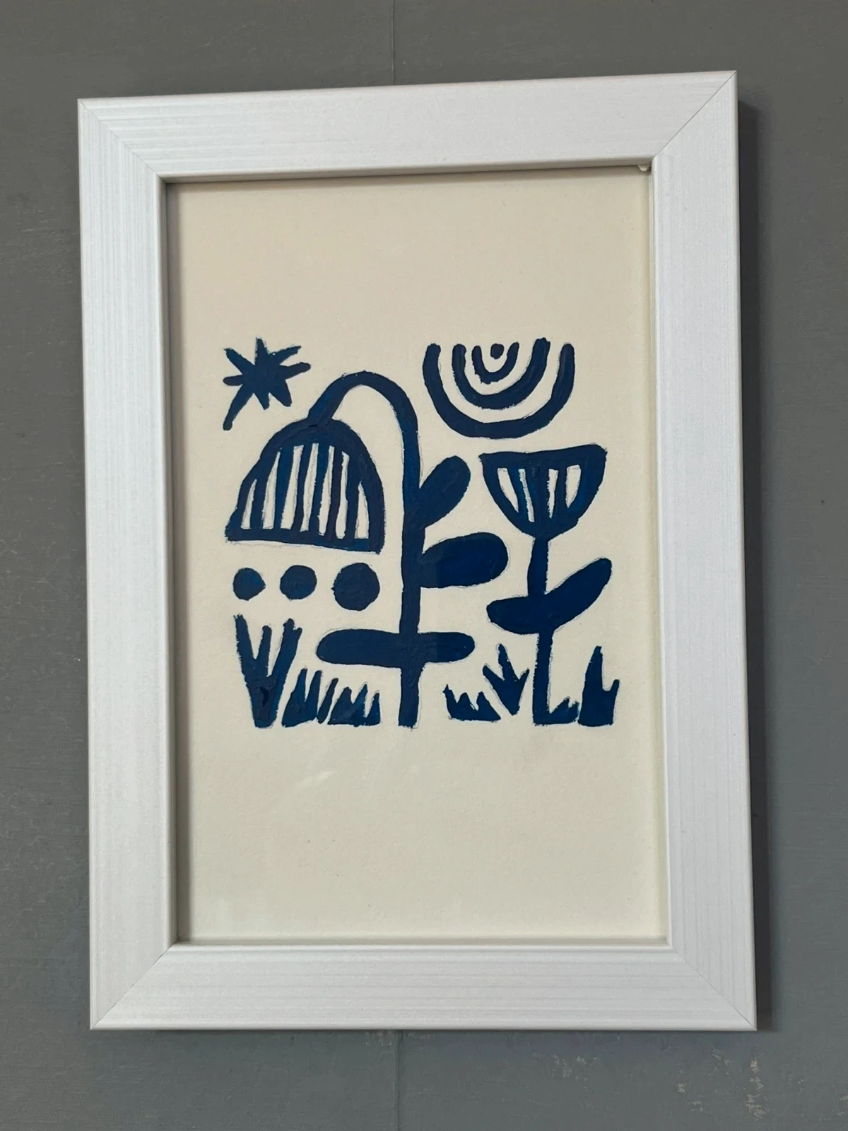 Petite Illustration Botanique Bleue majorelle