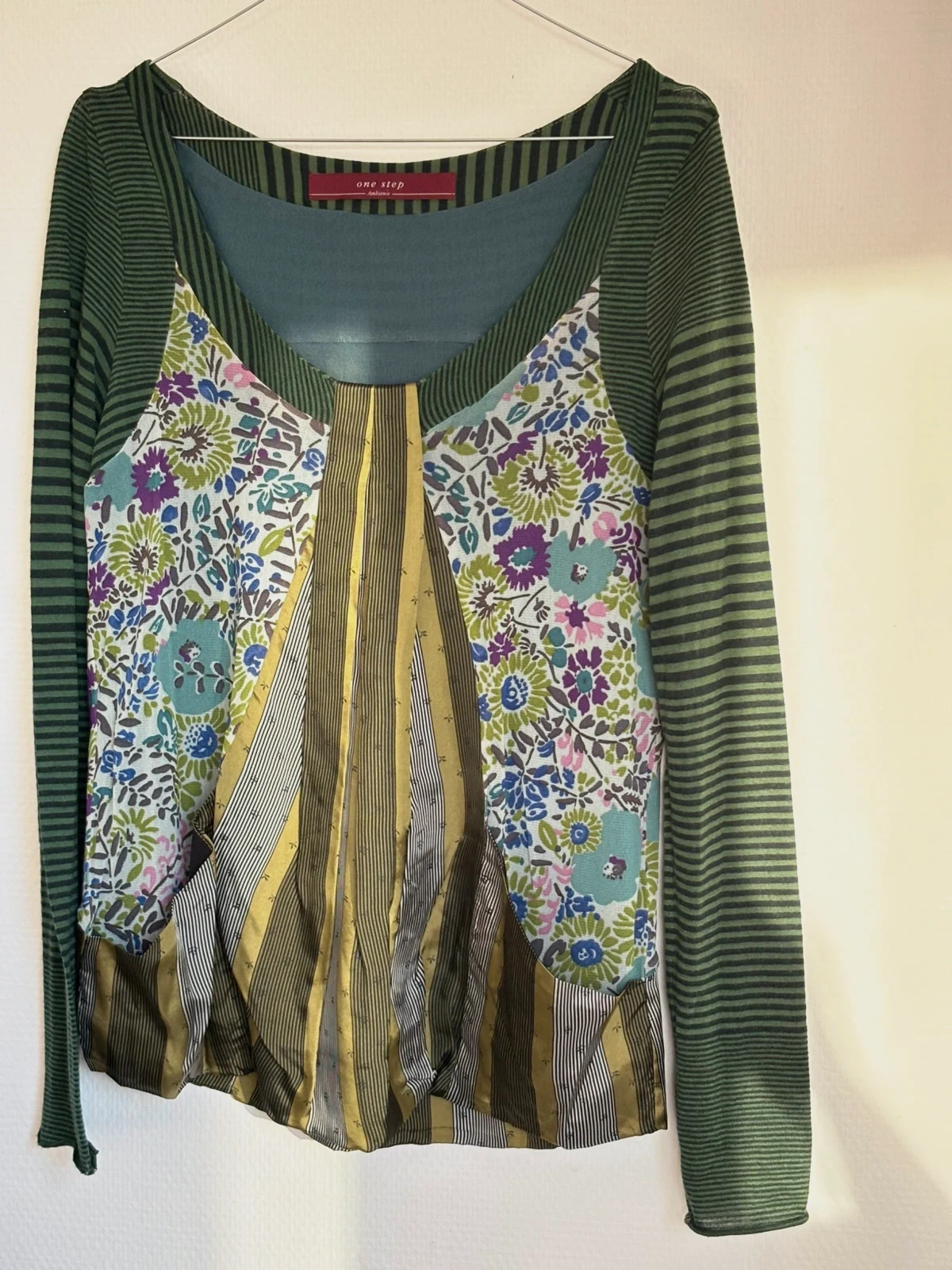 Haut One Step fleuri