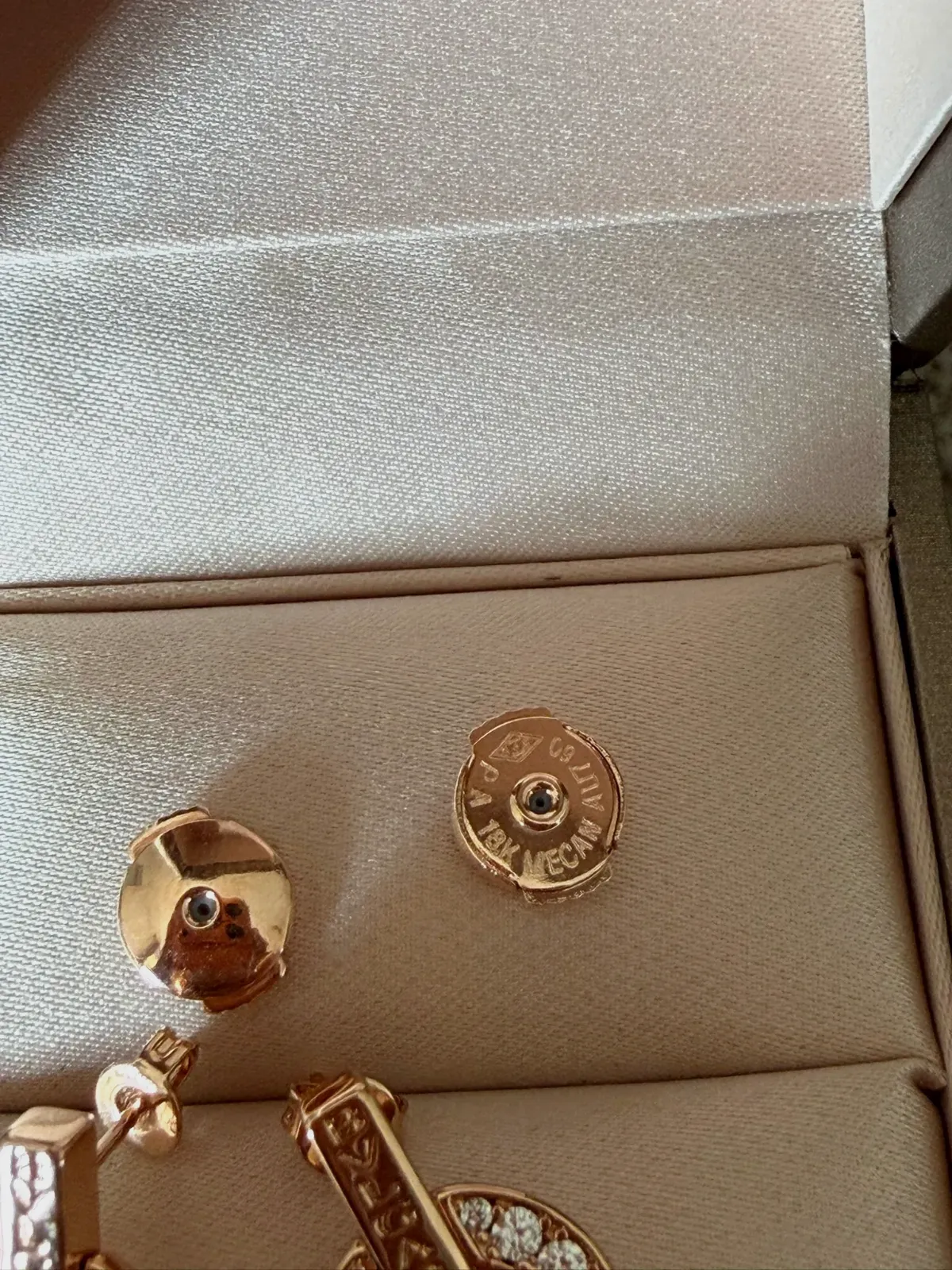 Boucles d'oreilles Bulgari Roma dorées – Bulgari – or rose 4