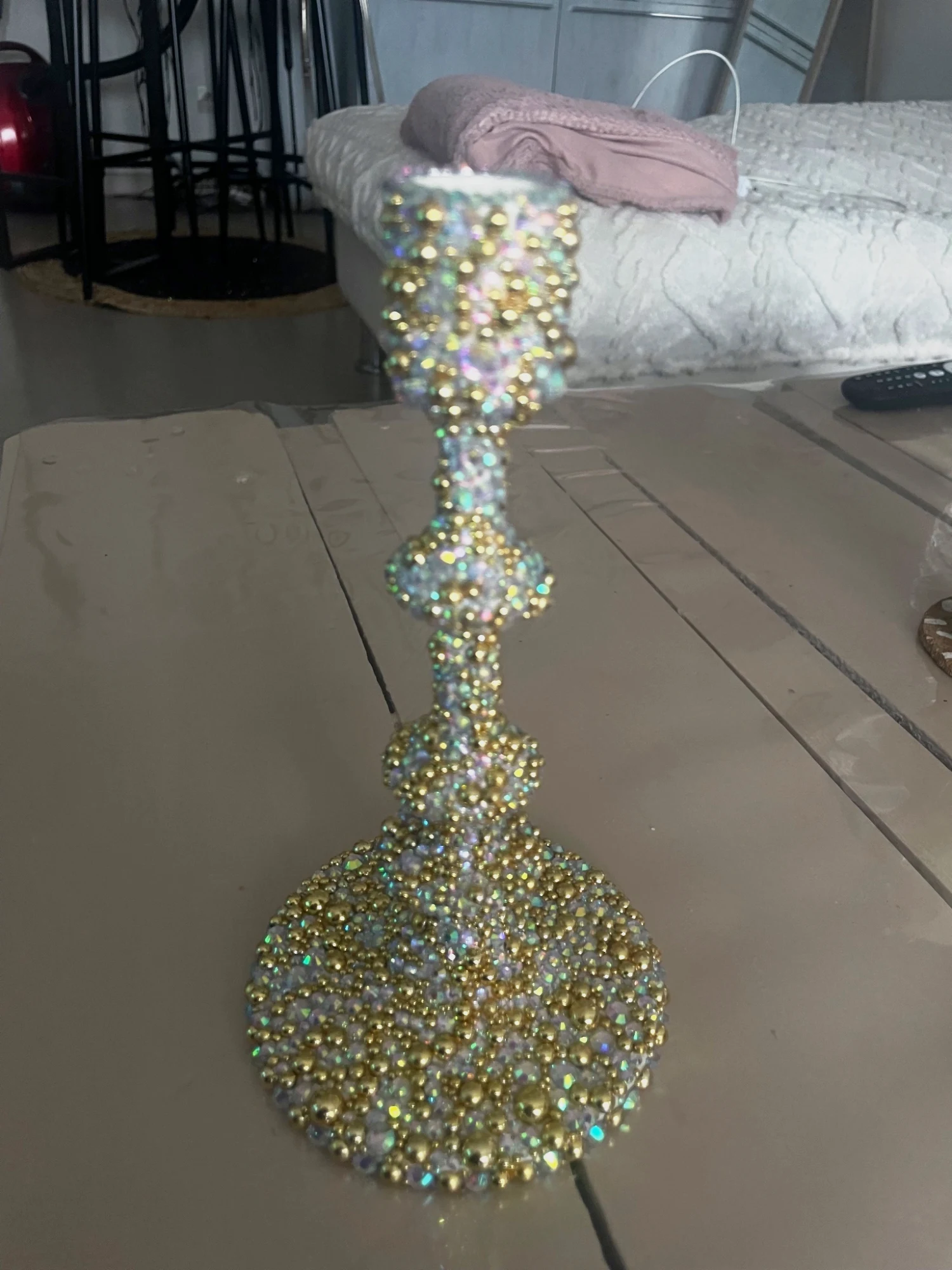 Bougeoirs customiser en strass