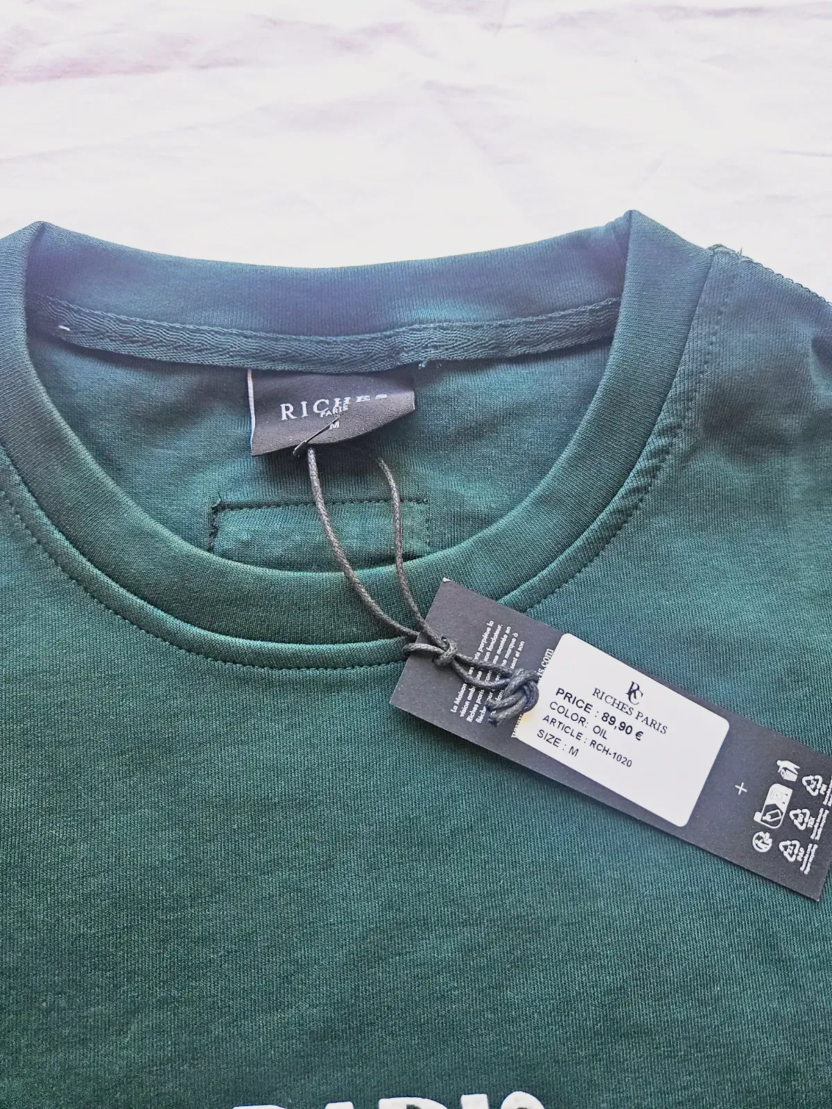 T-shirt riches paris – Riches paris – vert 3