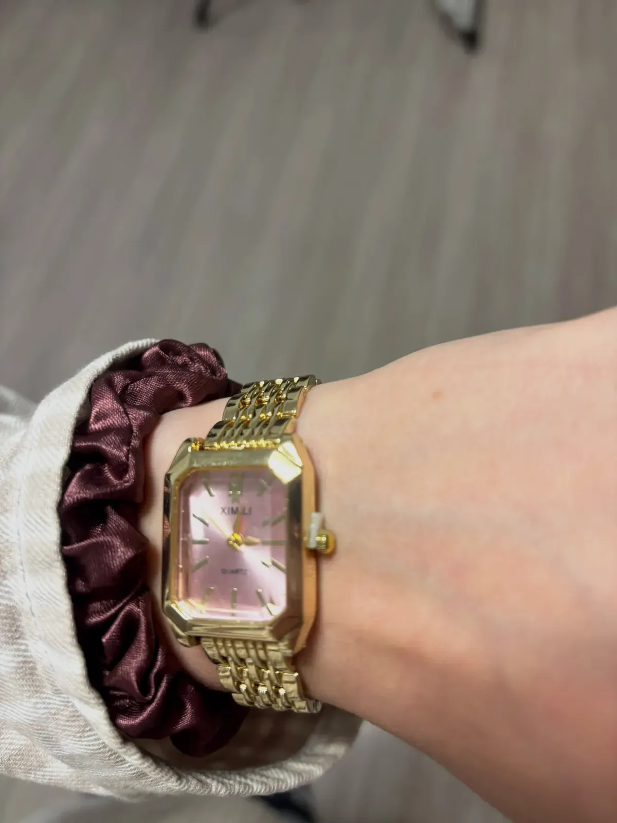 Montre dorée tendance – Quartz – taille Taille unique 3