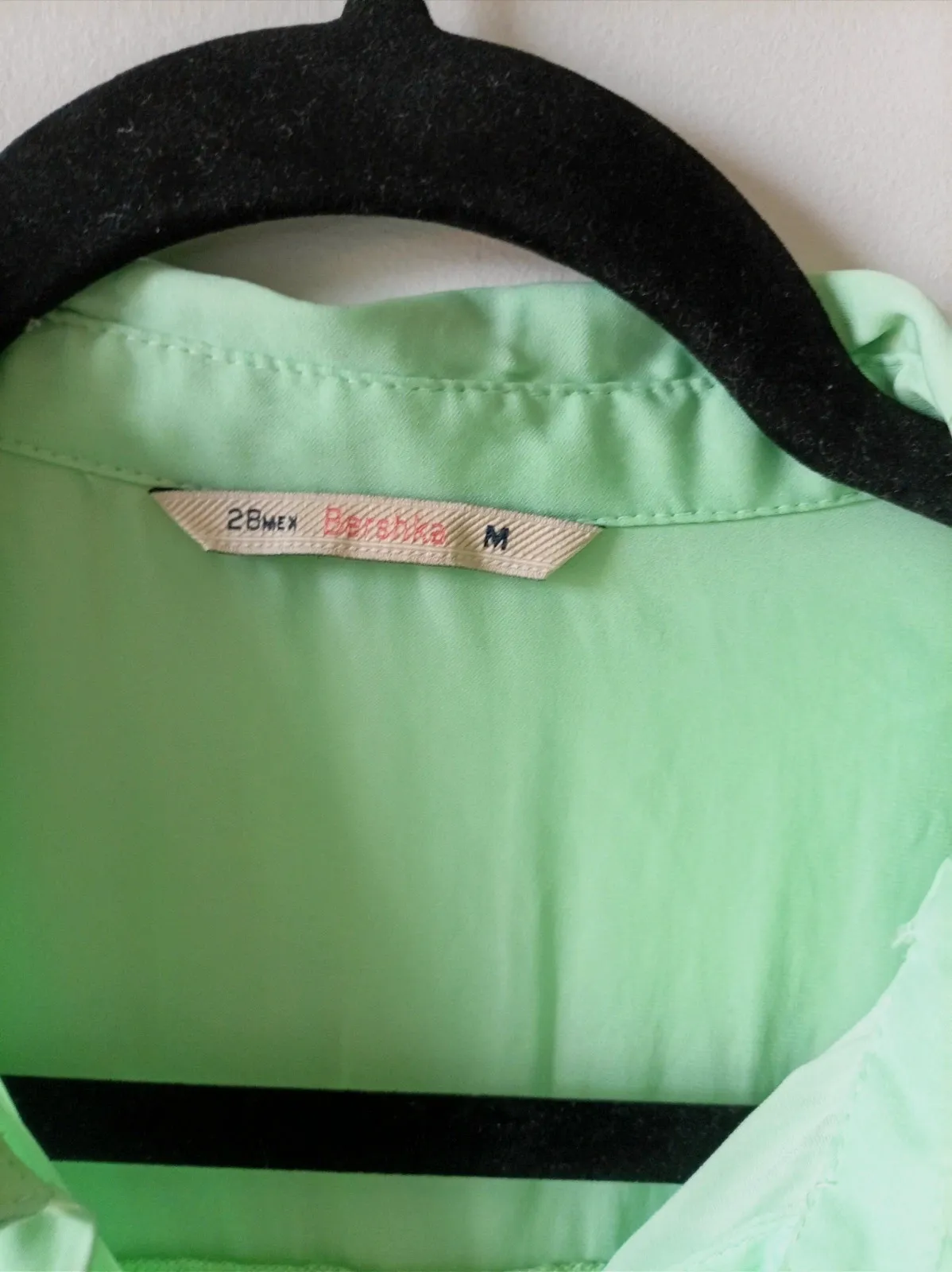 Camisa sin mangas verde agua pastel Bershka Size M – Bershka – taille M / 38 / 10 3