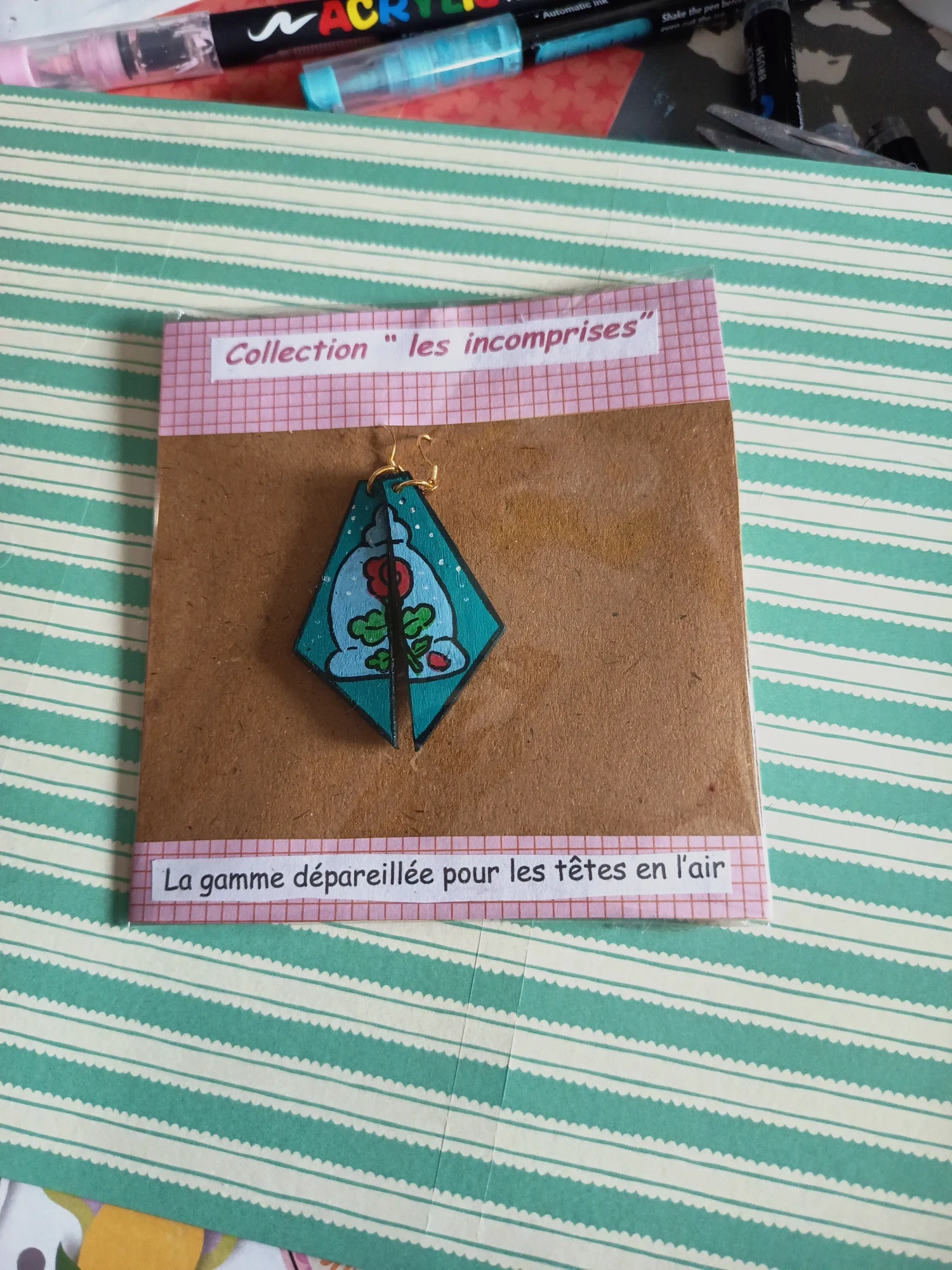 Boucle d'oreille collection les incomprises 