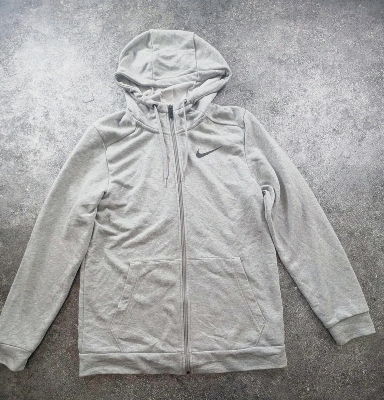 Nike hoodie zippé gris dri-fit S/M sweat capuche sport streetwear
