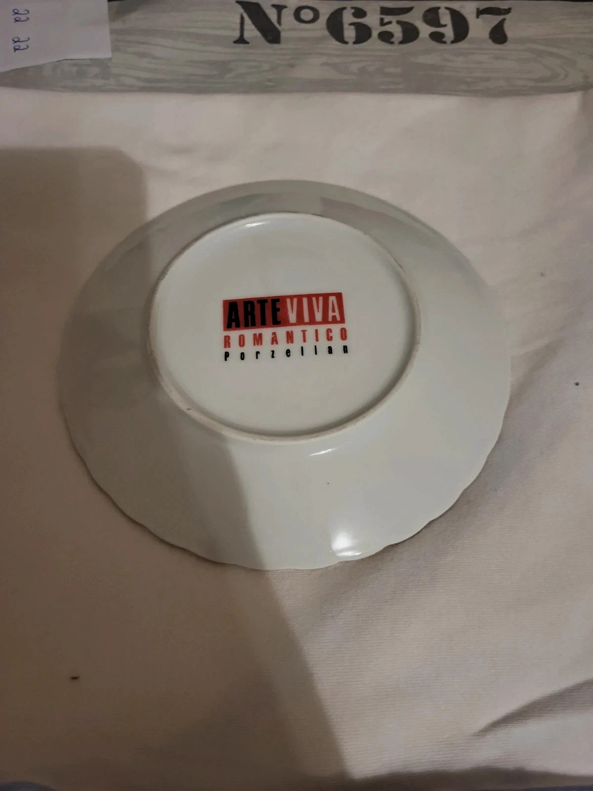 Assiette porcelaine artérielle viva romantico n22 – VIVA