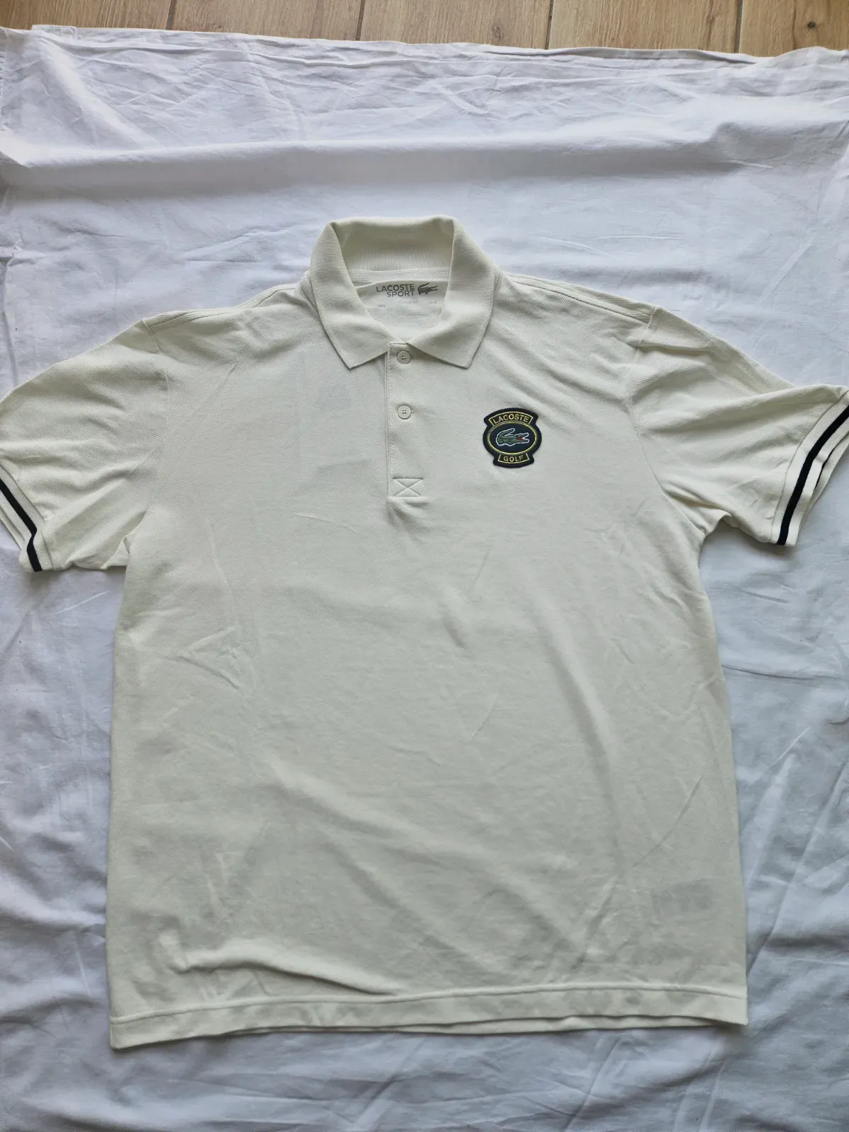 Polo lacoste – Lacoste – blanc cassé – taille M 8