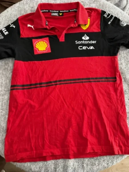 Polo Puma rojo negro