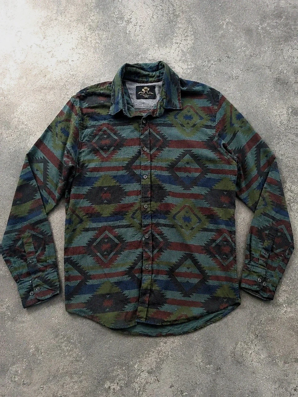 Chemise Homme Mbx Premium Goods Aztec Southwestern Western Outdoor – L