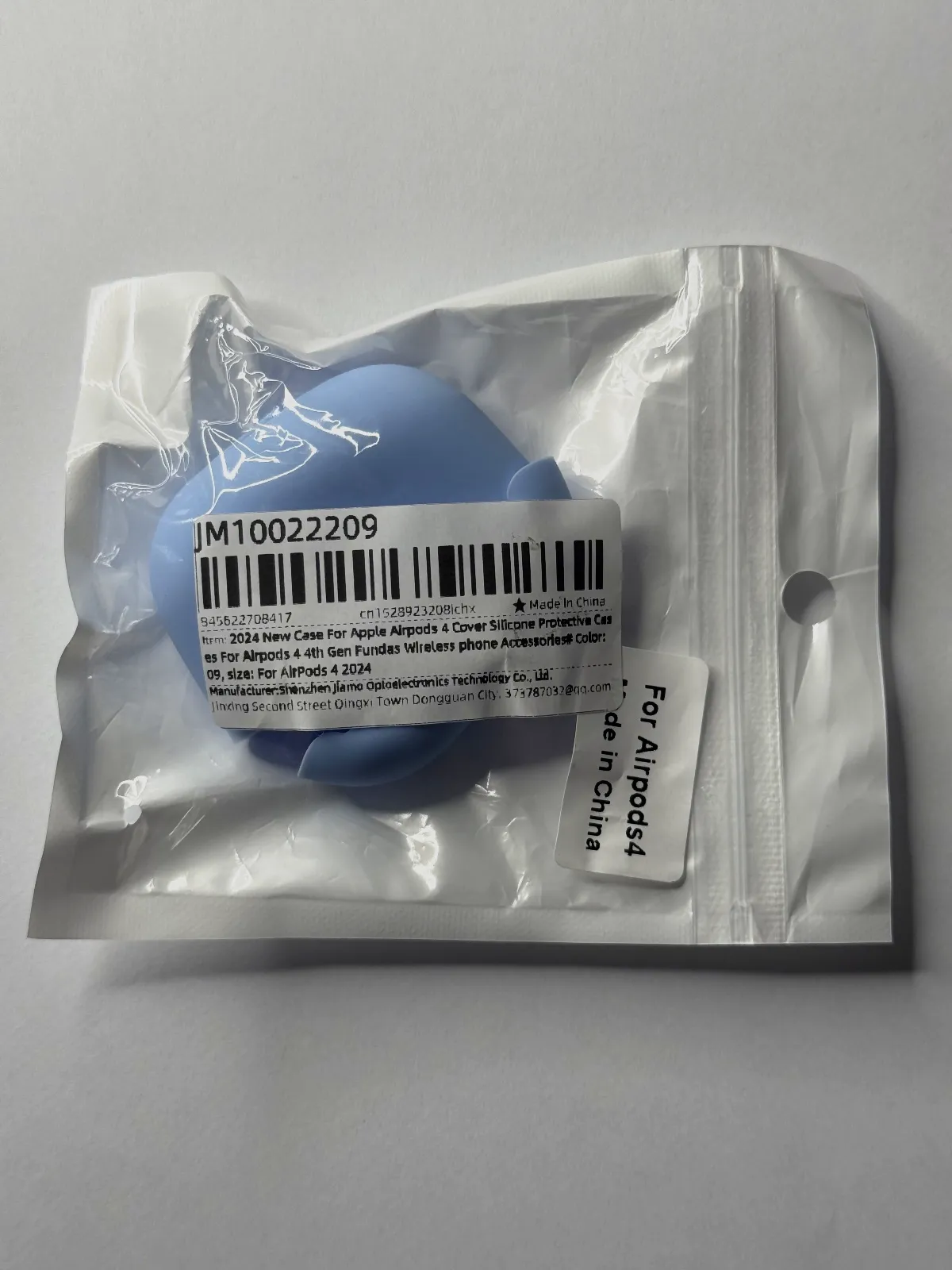 Coque Airpods 4 - Bleu ciel - Silicone – Sans marque 2