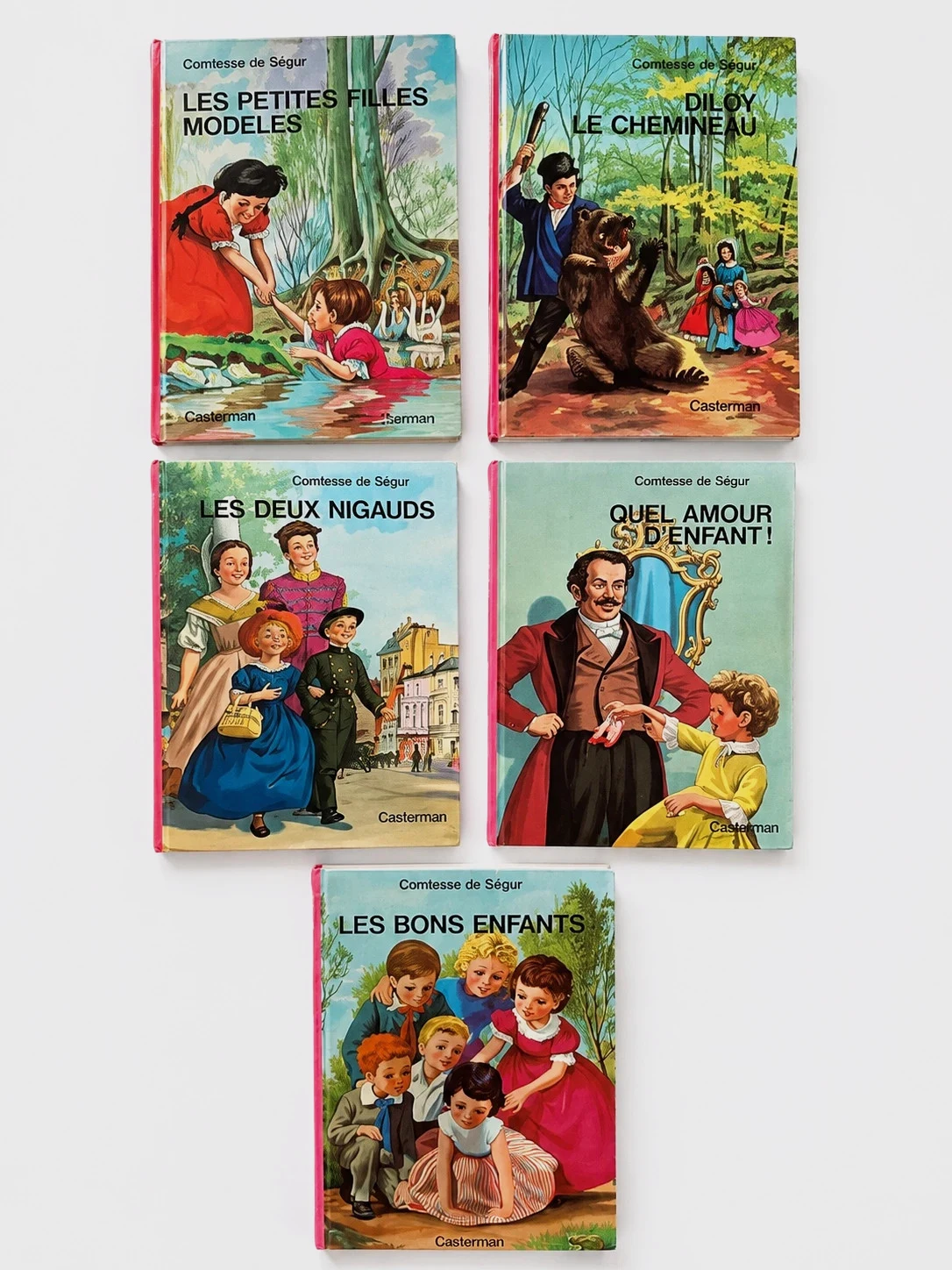 Lot 5 livres Comtesse de Ségur – Casterman – Livres enfants vintage
