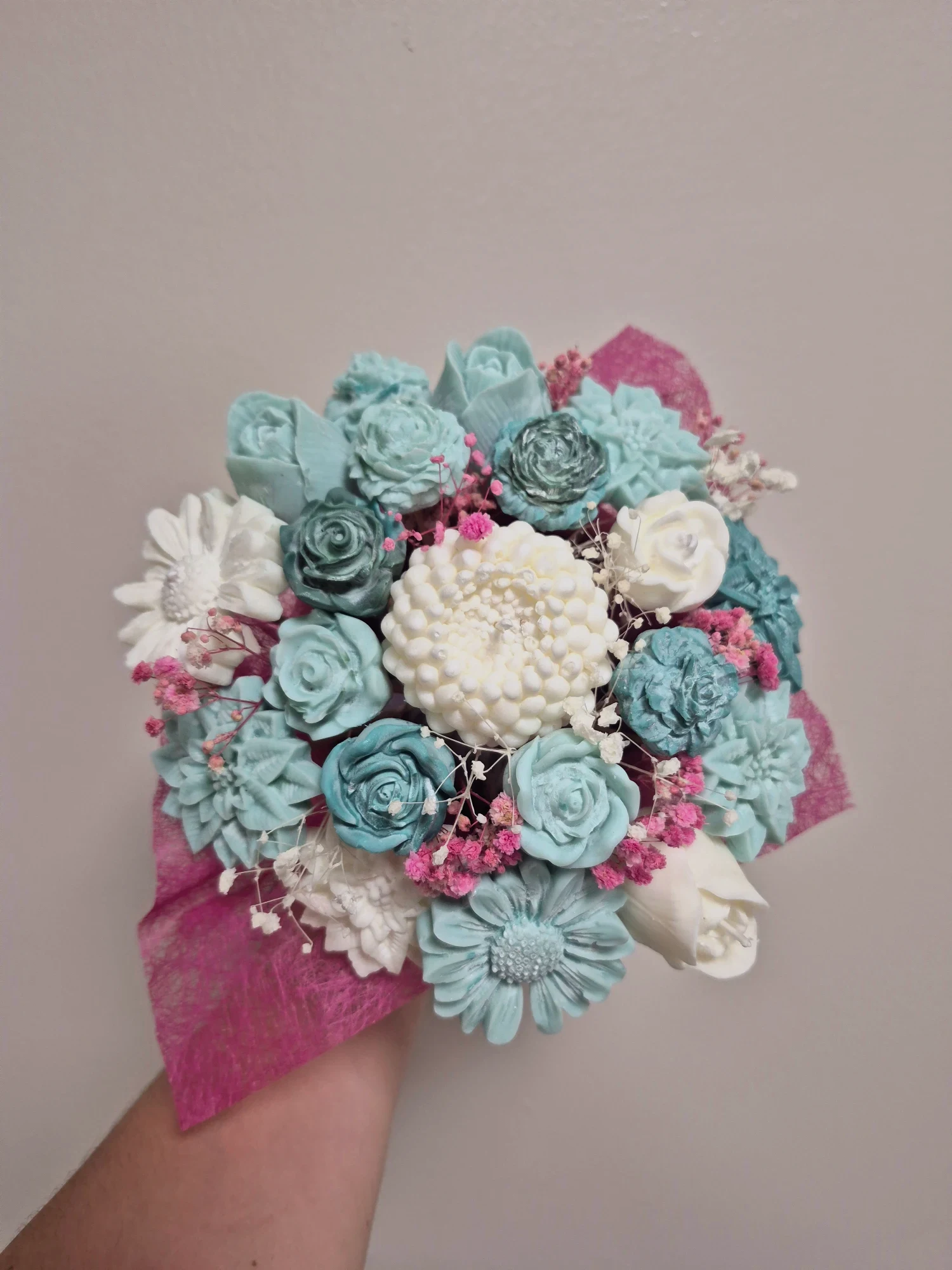 Bouquet de bougies artisanales