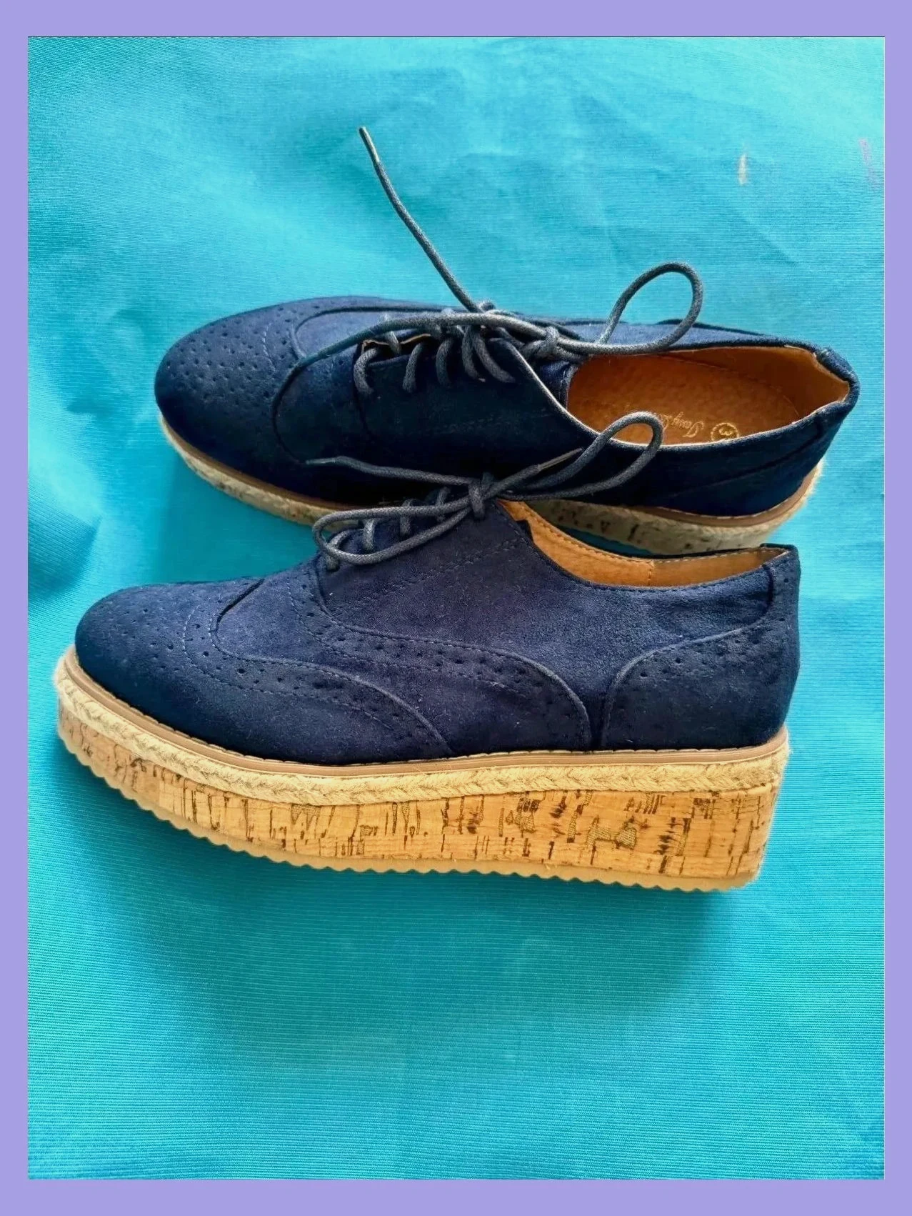 Divinos mocasines con plataforma de corcho , muy ligeros, núm 37 😍