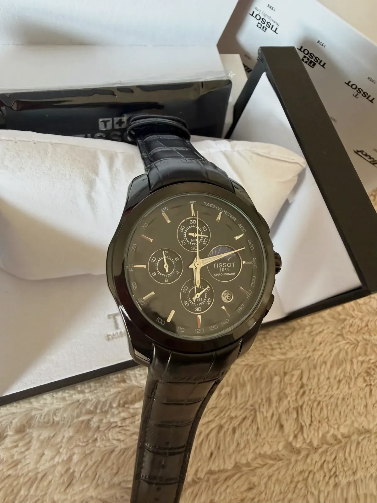 Montre Tissot chronographe noire – Tissot – noir 6