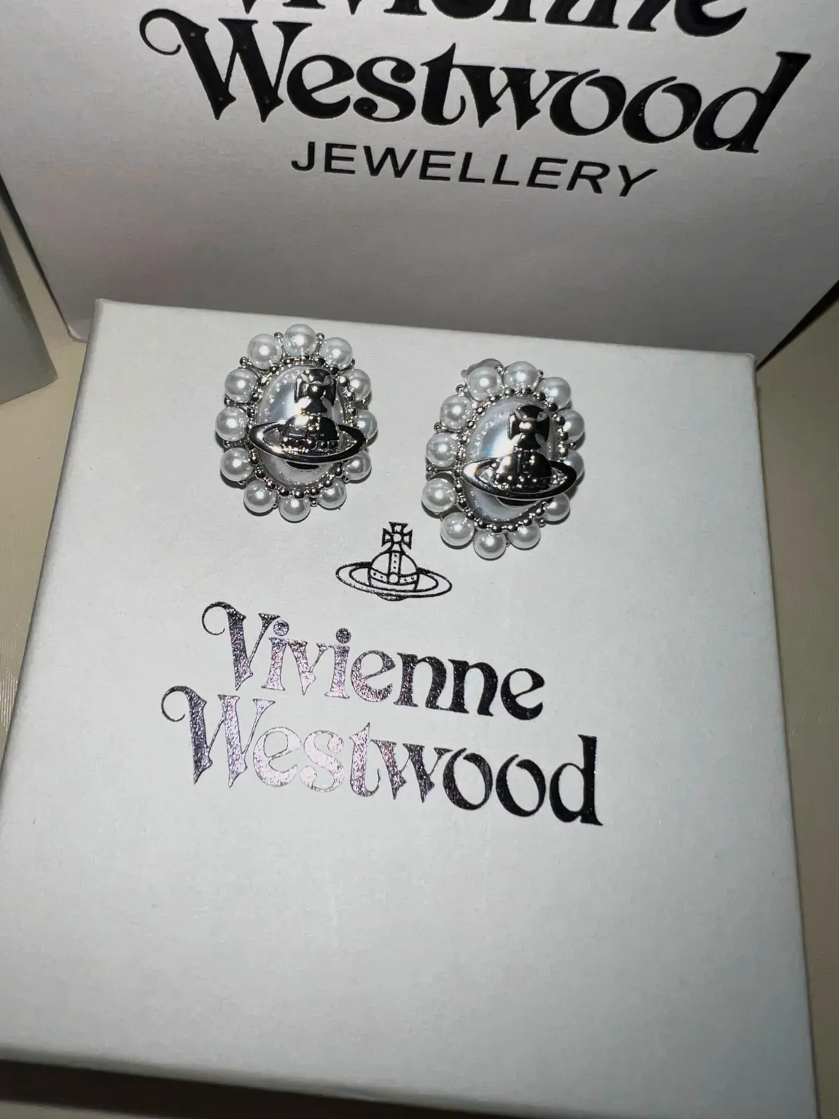 Vivienne Westwood boucles d'oreilles strass – Vivienne Westwood – argenté – taille Taille unique 2
