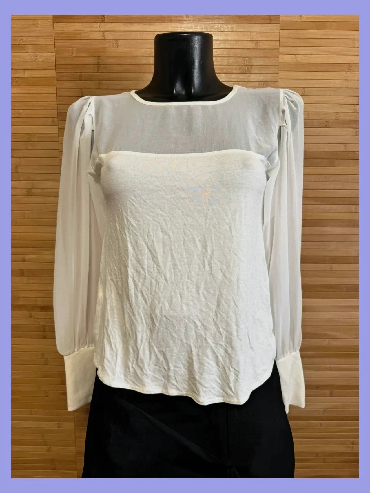 Blusa blanca de mango talla S 😍