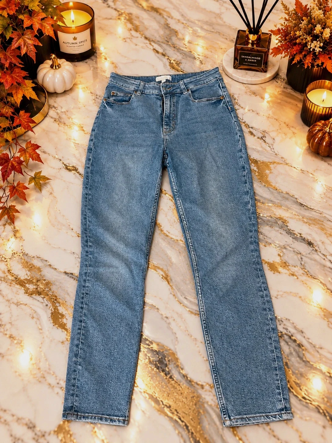Jean Zara femme bleu coupe large – Taille 48