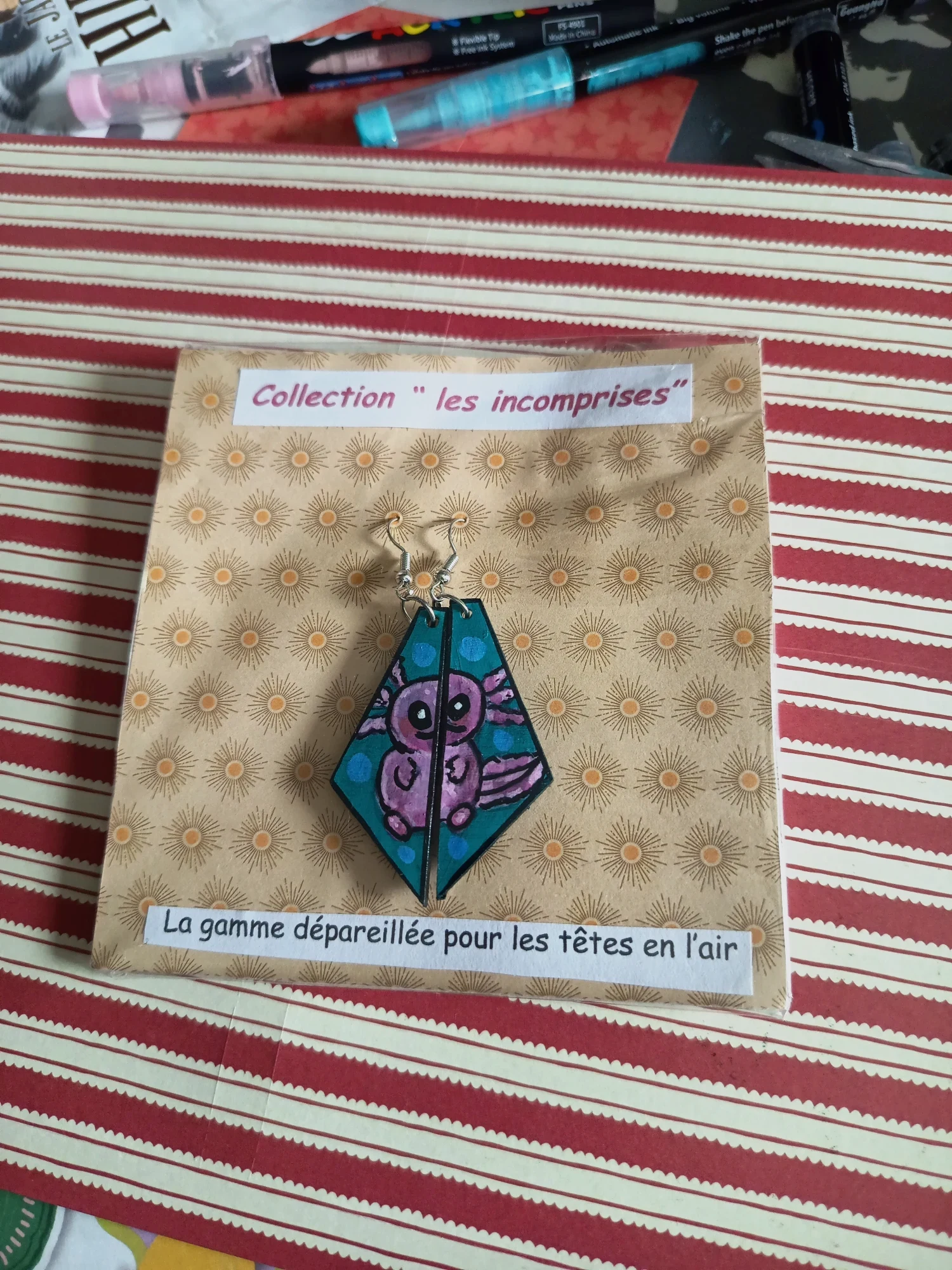 Boucle d'oreille collection les incomprises 