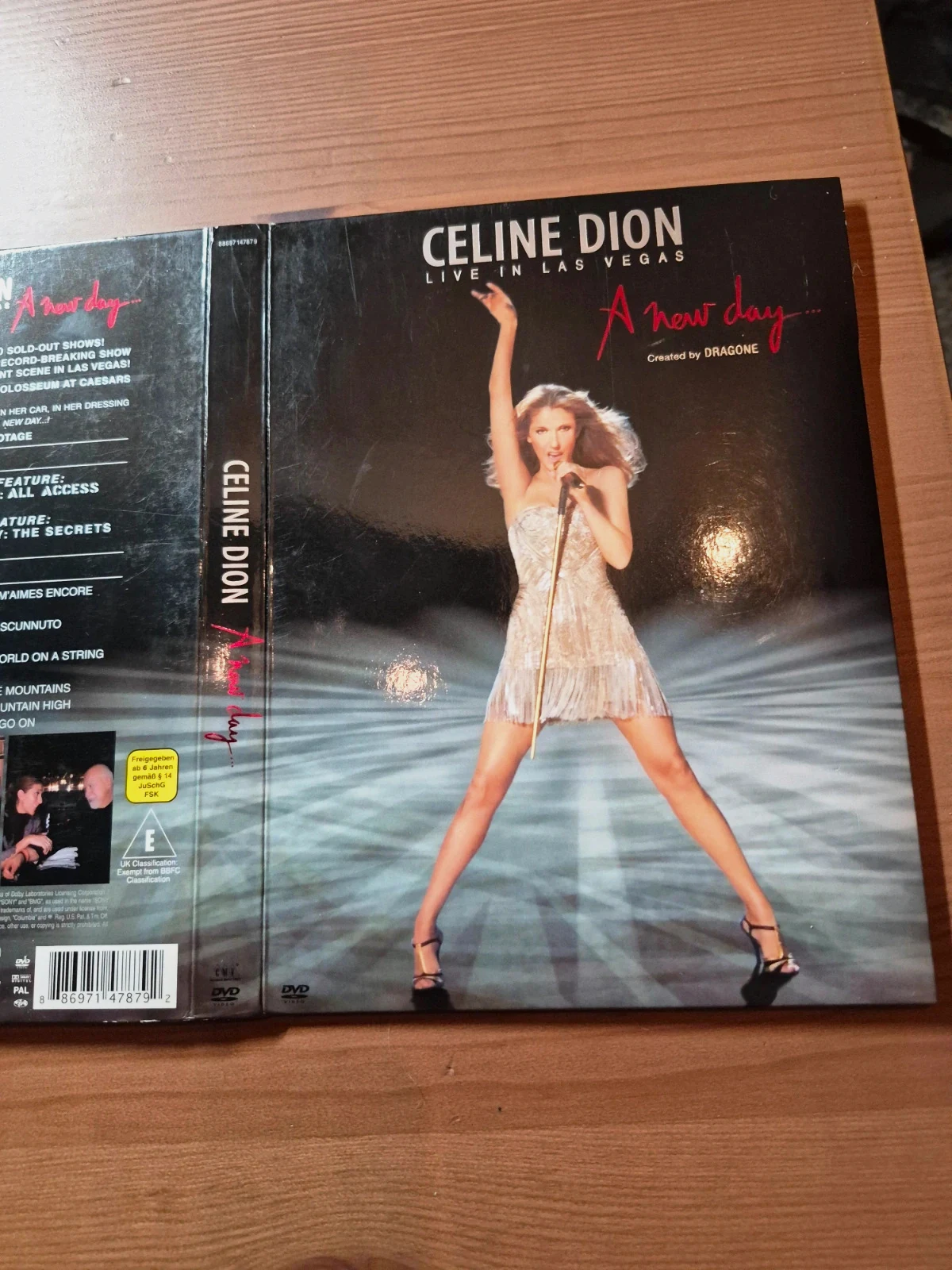 Coffret dvd Céline dion live in vegas