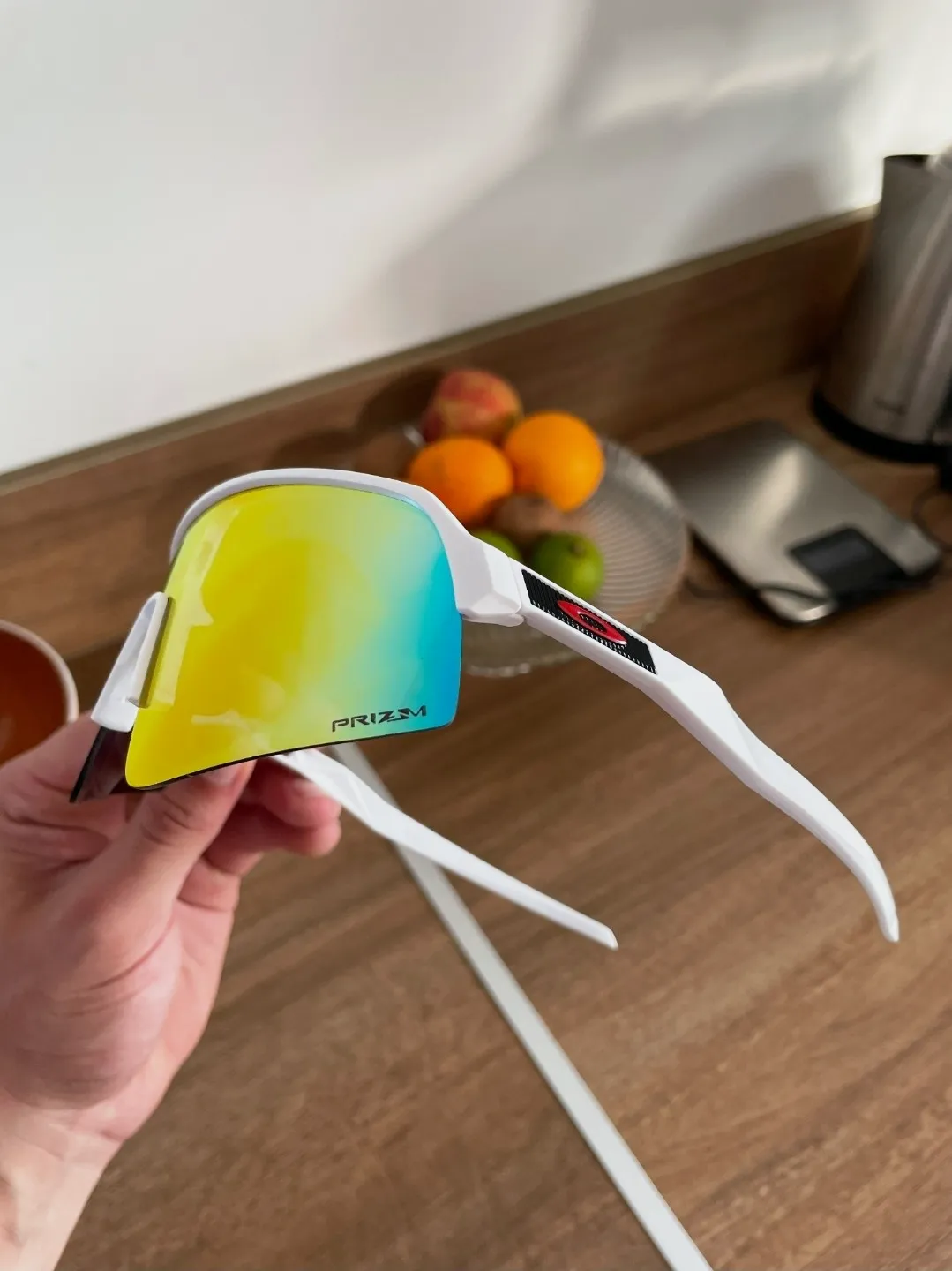 Lunettes de sport Oakley Prizm – Oakley – blanc et orange dégradé 3