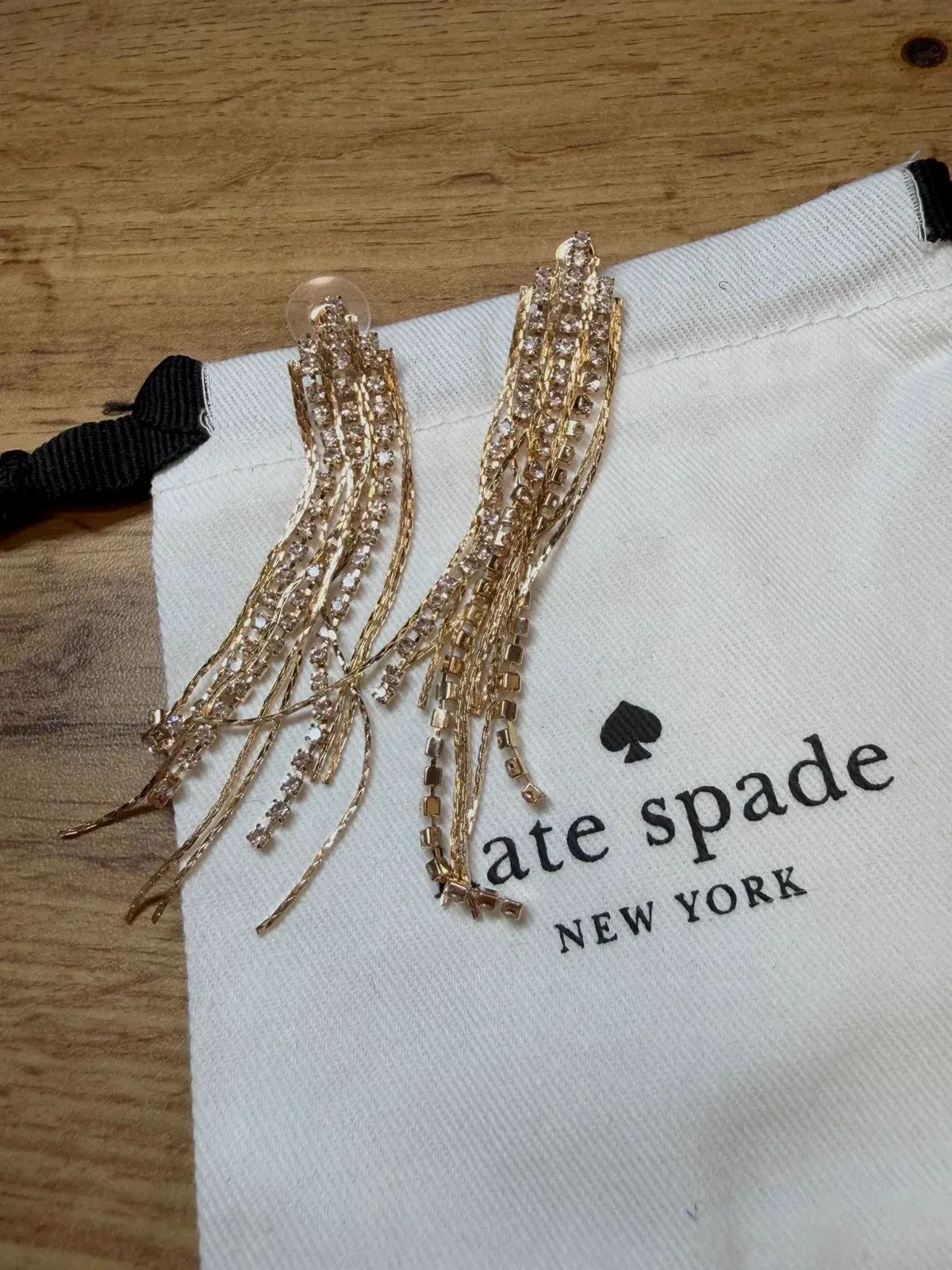 Boucles d'oreilles pendantes Kate Spade New York – Kate Spade – noir et or – taille Taille unique 2