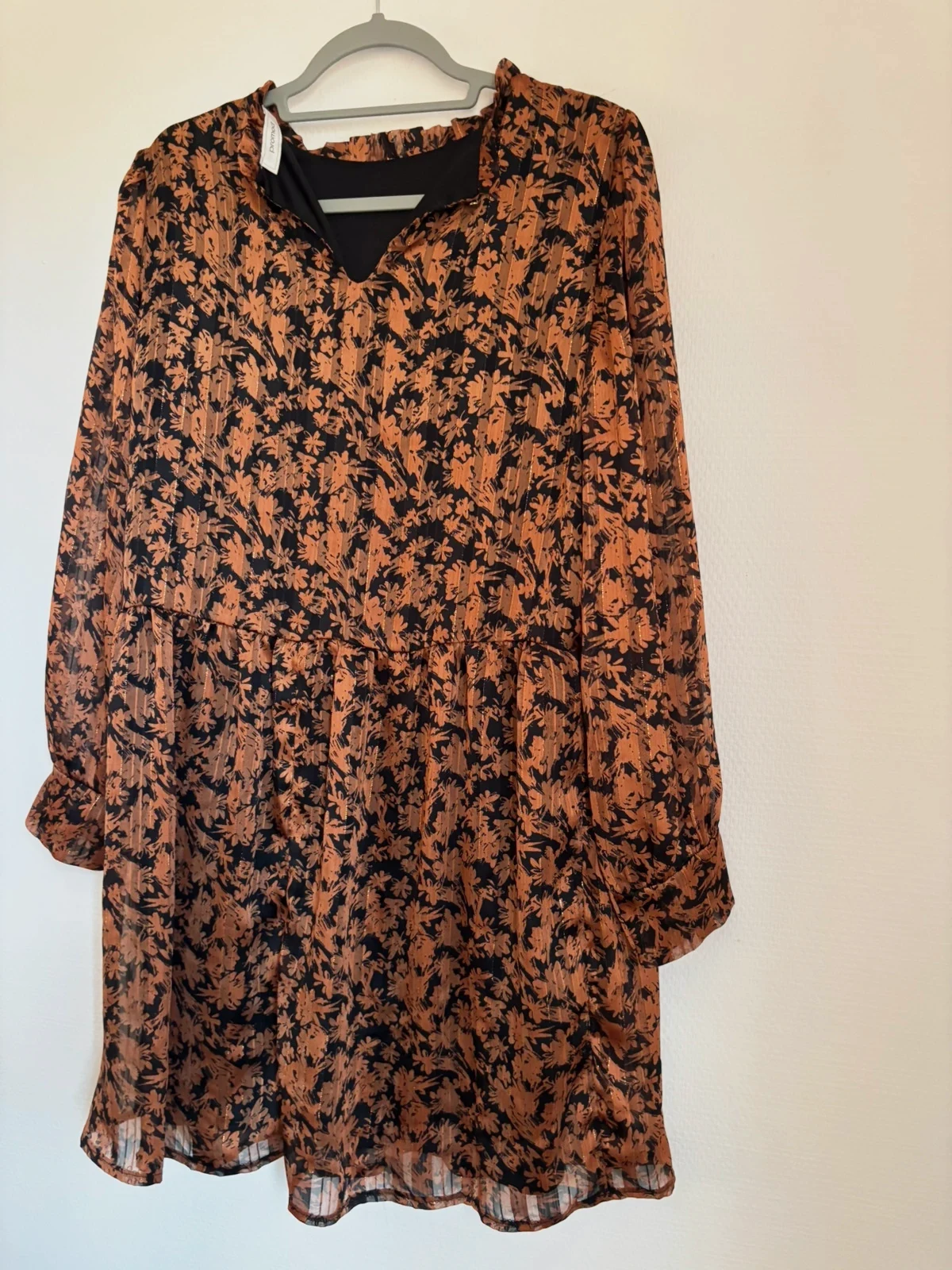 Robe fluide fleurie doublée