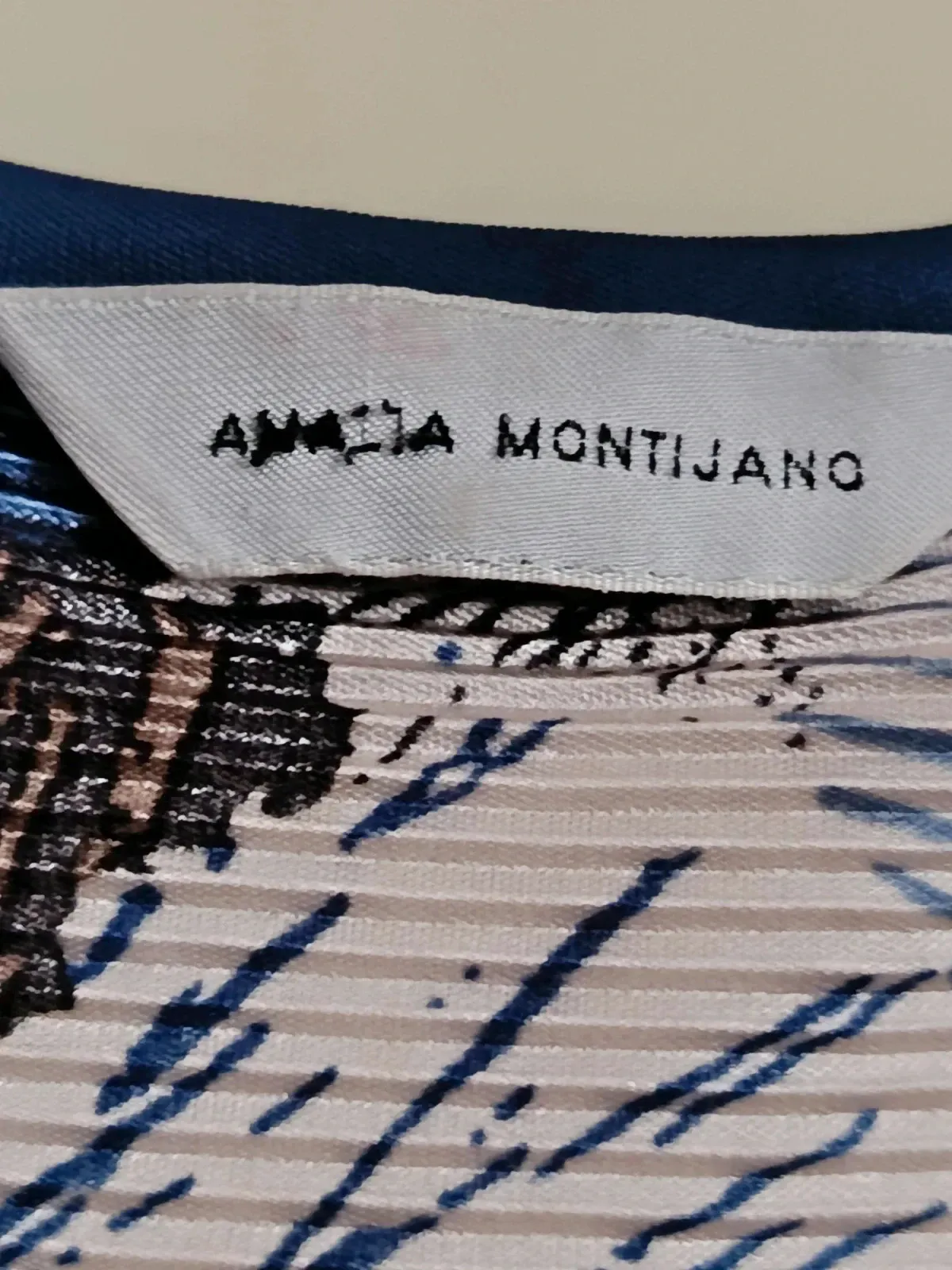 Camiseta Plisada Amalia Montijano - Estampado Tropical Chic🔥🔥 – Amalia Montijano – taille L / 40 / 12 5