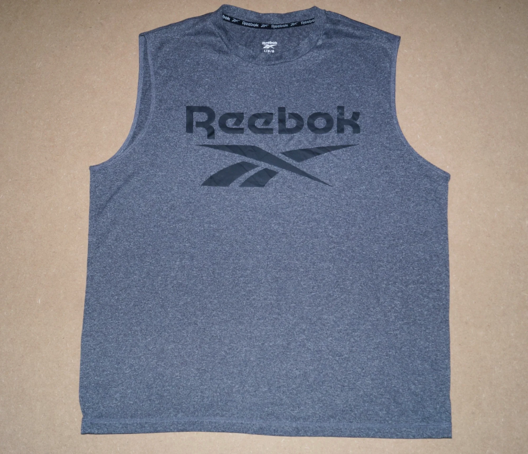 Débardeur Reebok gris chiné à logo
