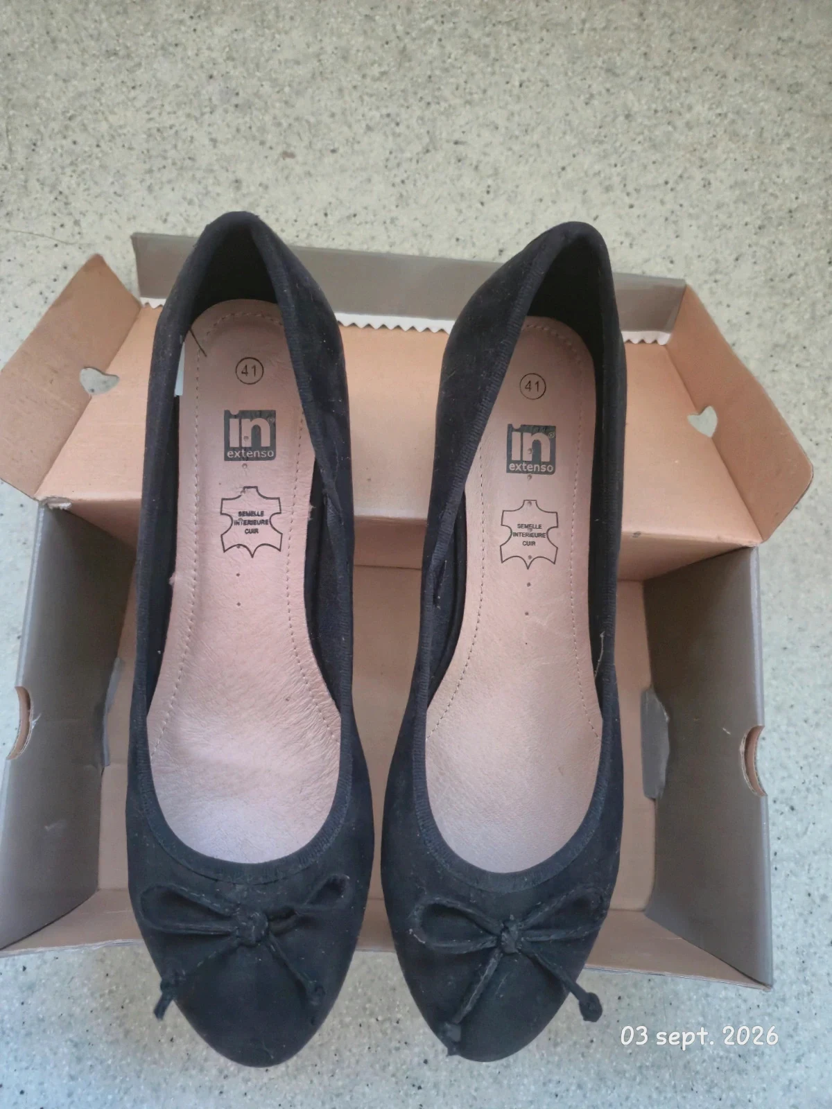 Chaussures à talon effet ballerine taille 41