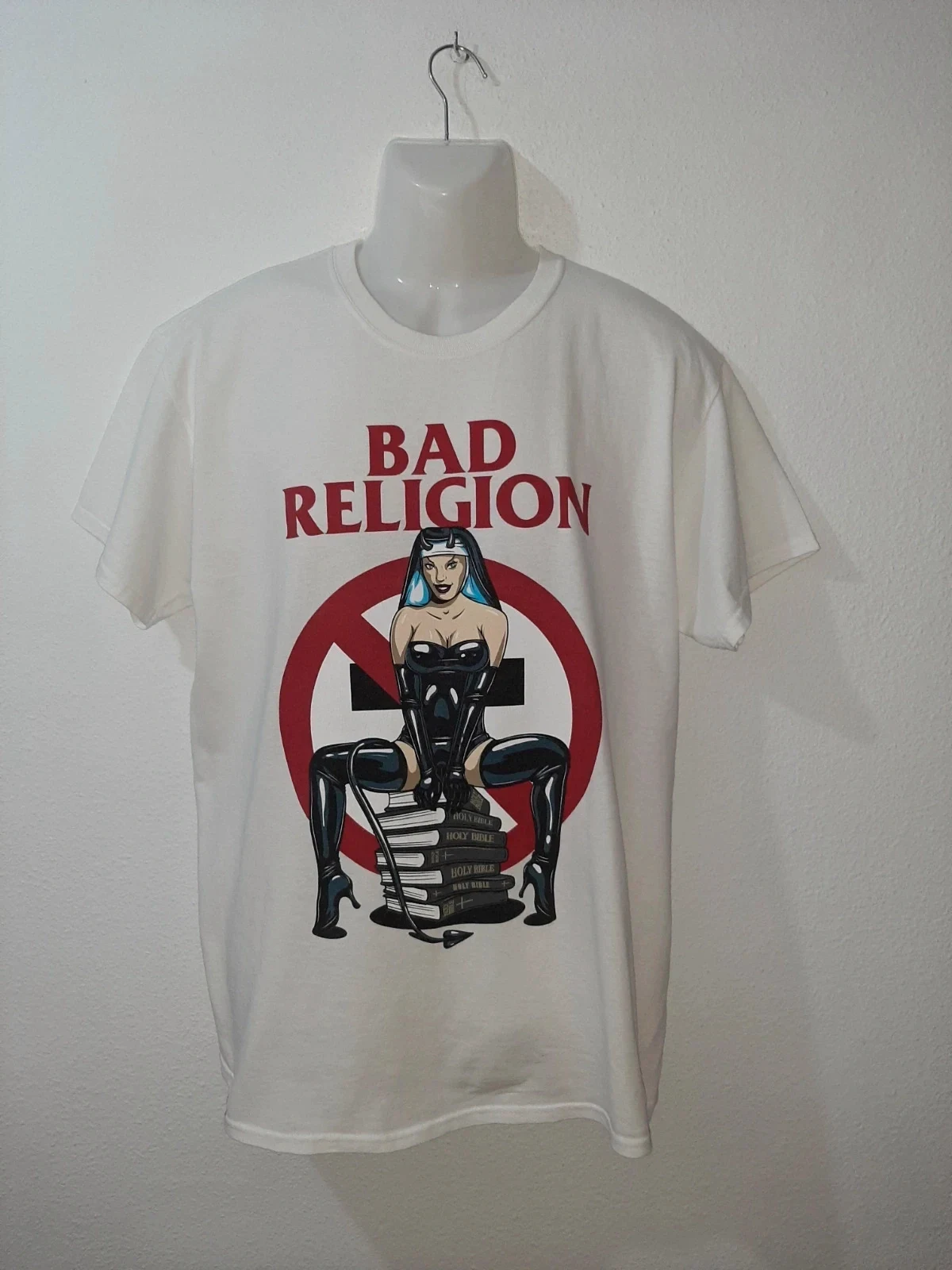 Camiseta blanca – Gildan – taille L