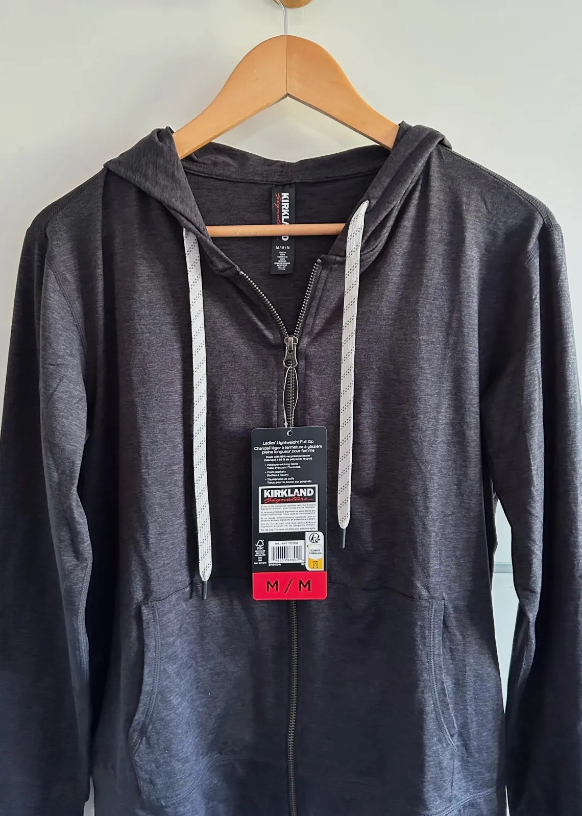 Sweat zip a capuche Kirkland femme gris foncé Taille M Neuve avec étiquette – Kirkland – taille M / 38 / 10 3