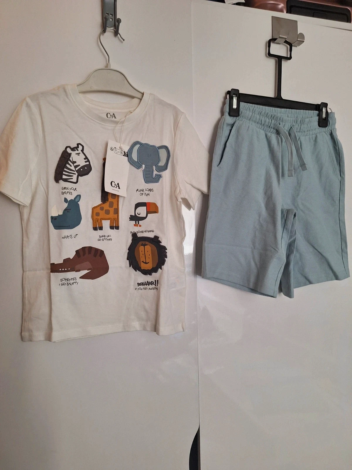 7 years short and t shirt