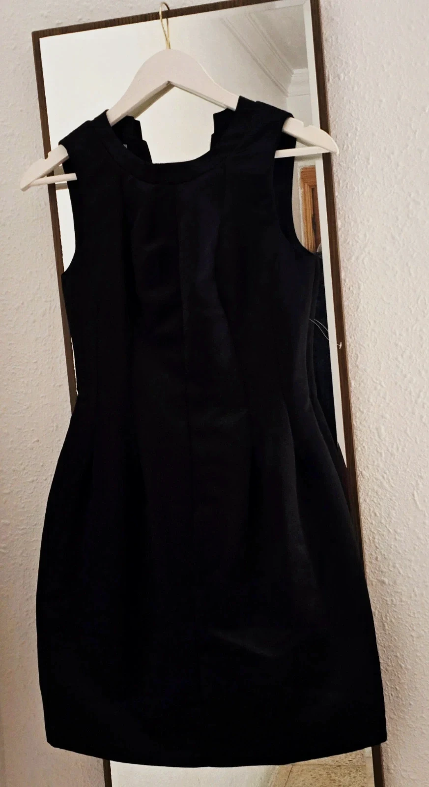 Vestido de fiesta satinado negro Talla S