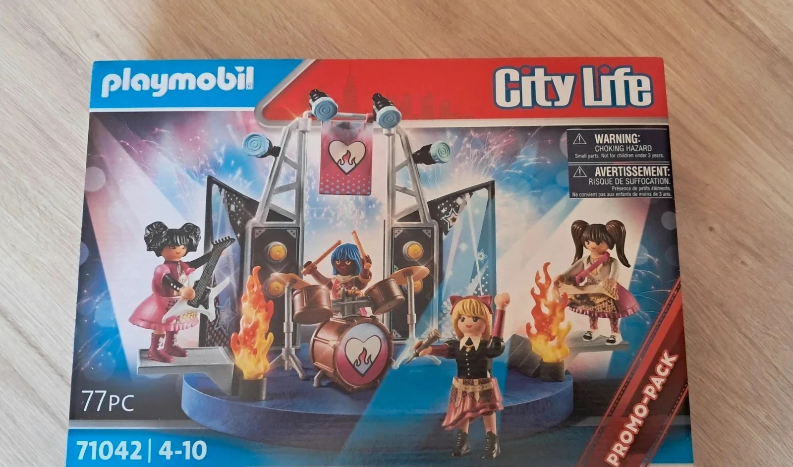 Playmobil 71042 groupe de rock City Life 4 figurines concert scène complet