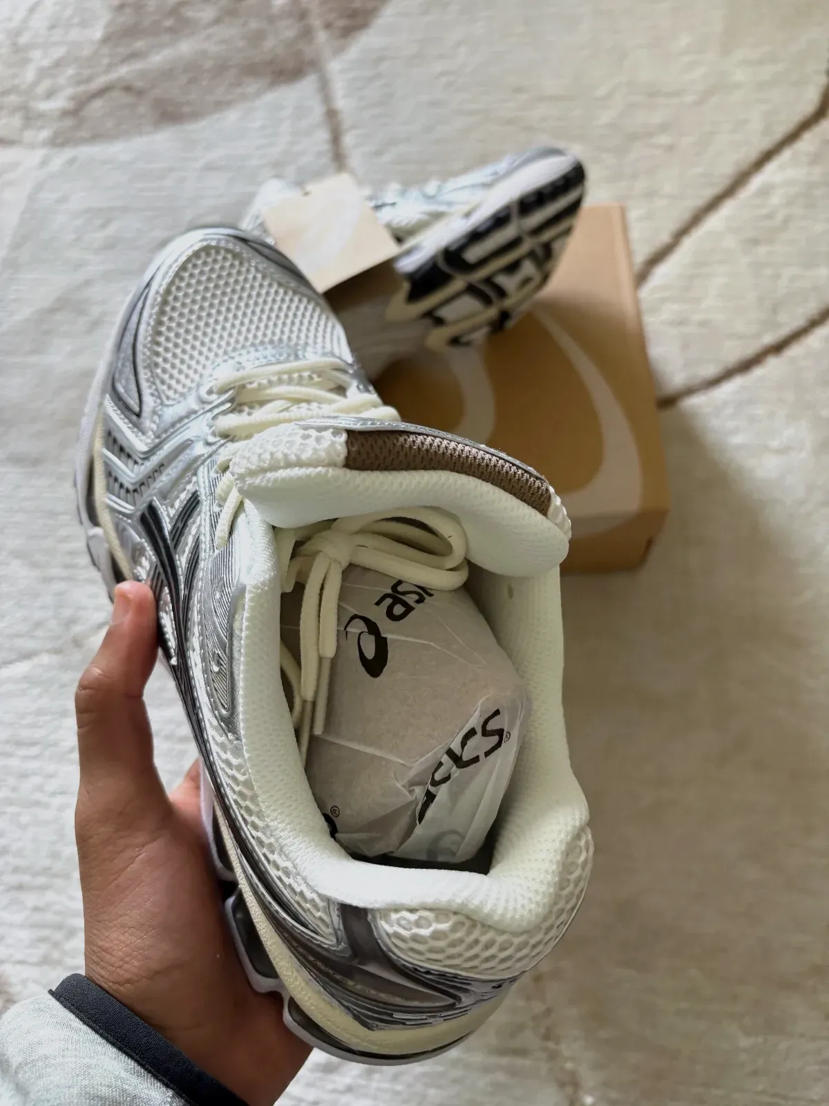 Asics (gel-Kayano 14 Cream/Black) Taille 42,5 – Asics – cream/black – taille EU 42 8