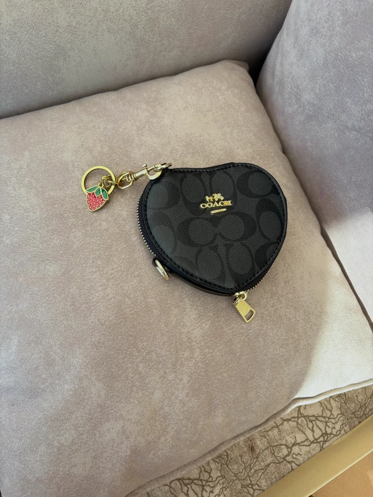 Coach ensemble porte-monnaie et pochette noirs – Coach – noir – taille Taille unique 7