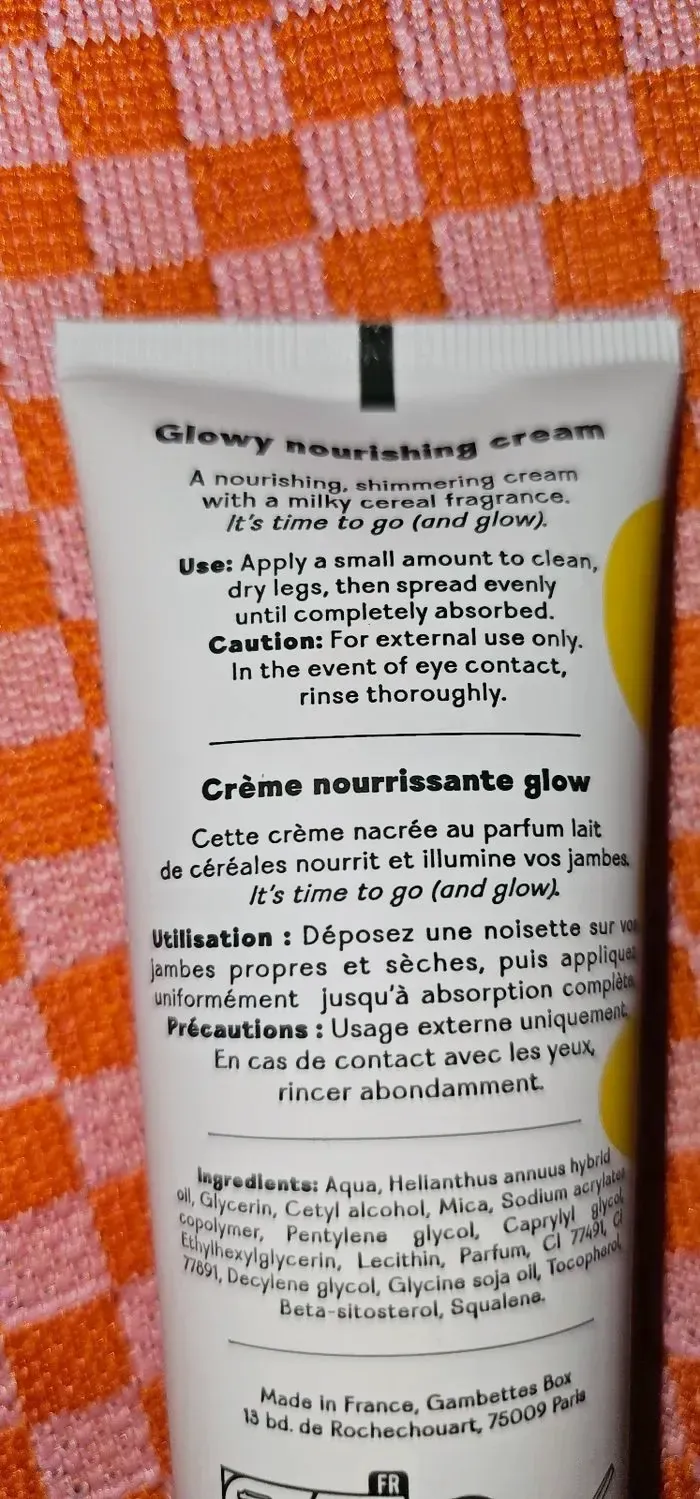 Crème nourrissante glow Gambettes Legcare – 75 ml – Neuve – Gambette Legcare 3