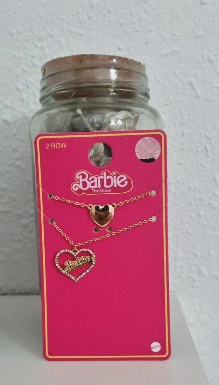 Colgantes corazones Barbie