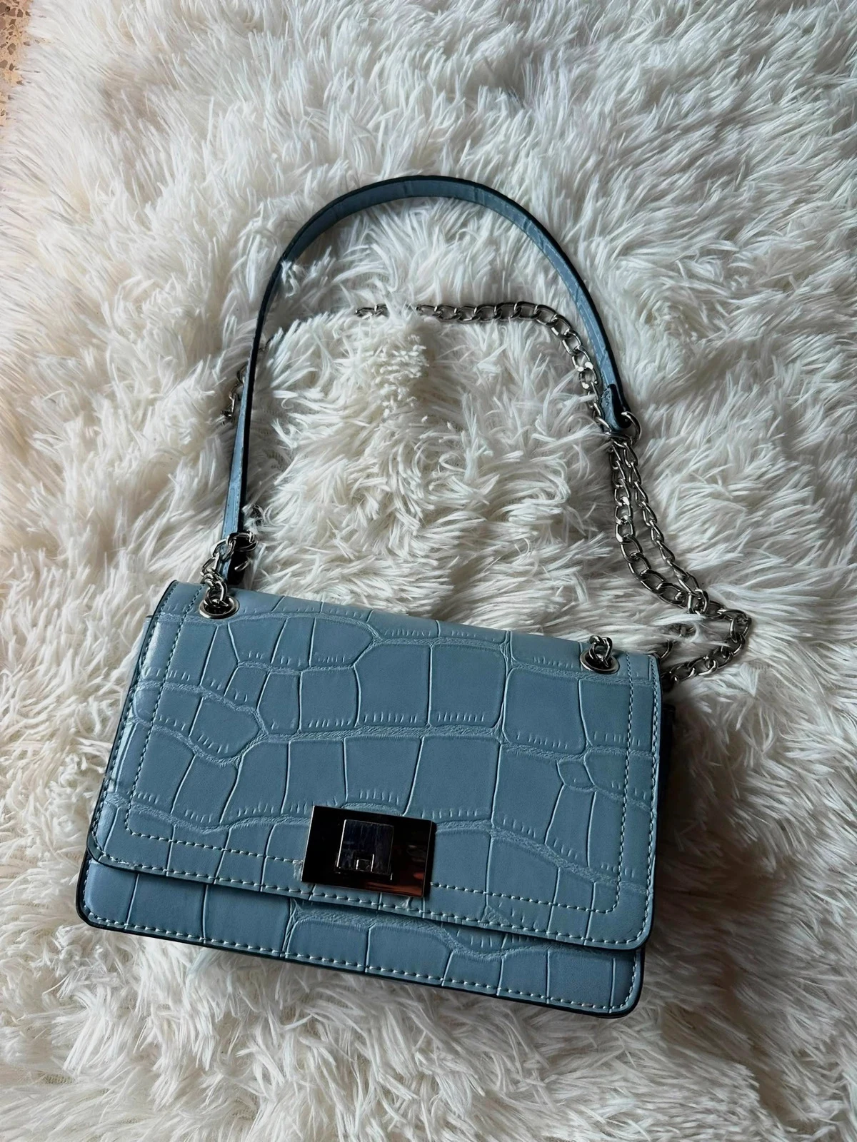 Bolso de hombro turquesa elegante – Stradivarius